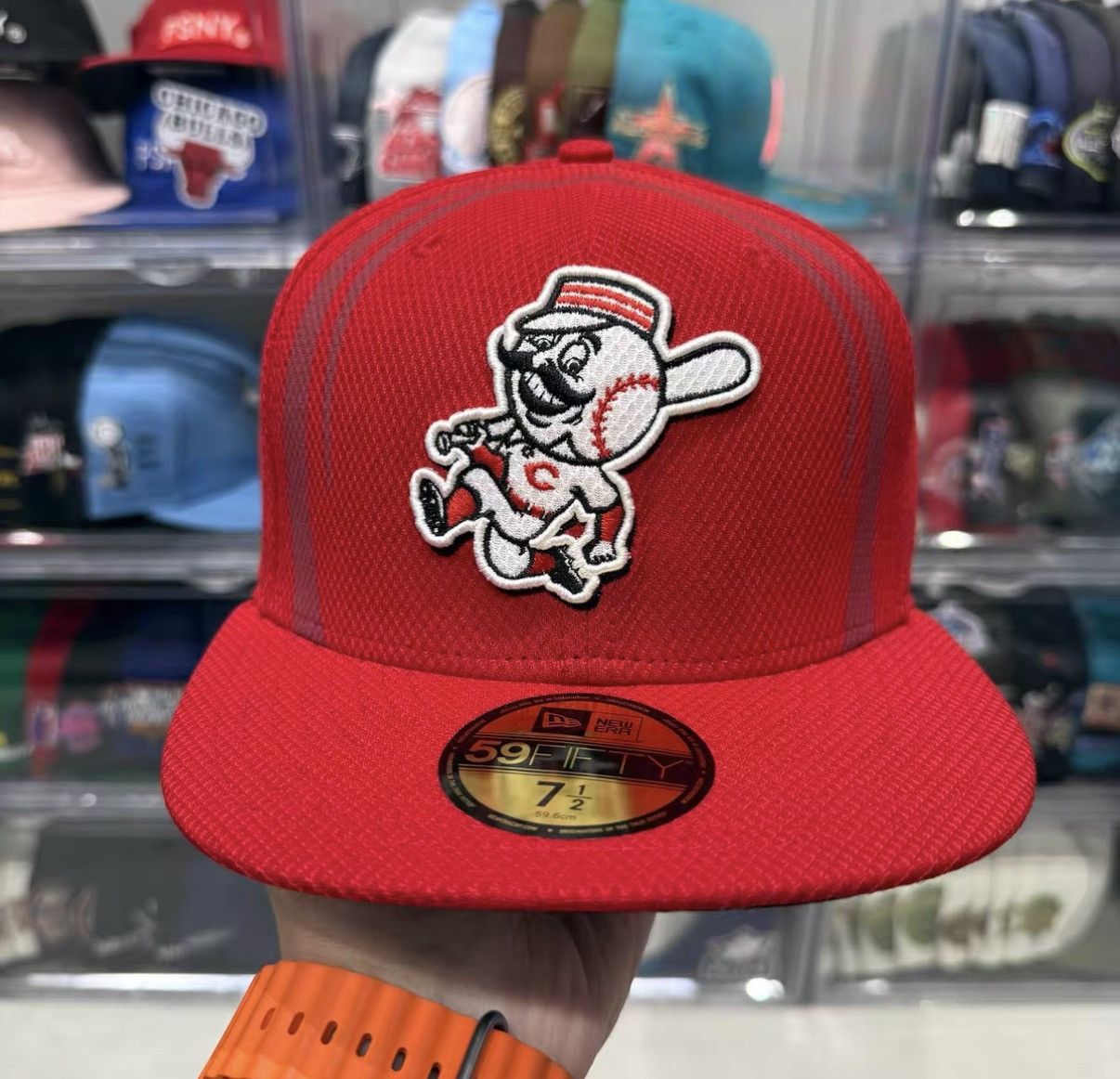 New Era New Era MLB Cincinnati Reds Flat Brim Baseball Cap J32 Size ONE SIZE - 1 Thumbnail