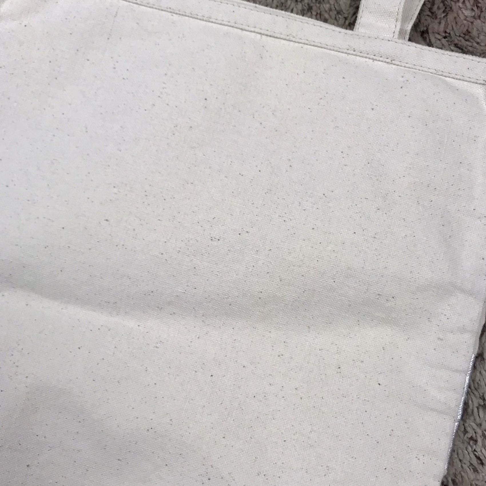 Ann Taylor NWT Ann Taylor Loft Beige Silver Striped Tote Bag 13.5x14 Beach Shopping Lightweight Canvas Open Tote Womens Size ONE SIZE - 5 Thumbnail