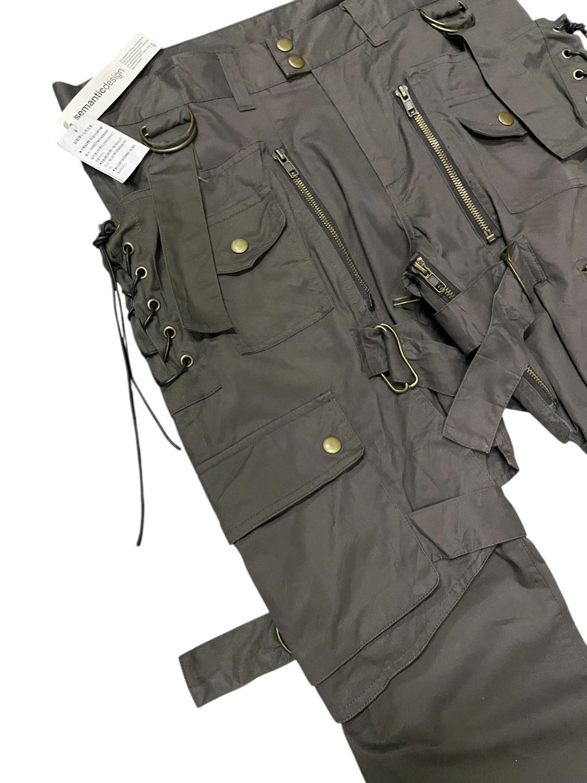 If Six Was Nine × Tornado Mart × semanticdesign NWT Semantic Design Laces Up Detachable Flare Pants Size US 32 / EU 48 - 11 Thumbnail