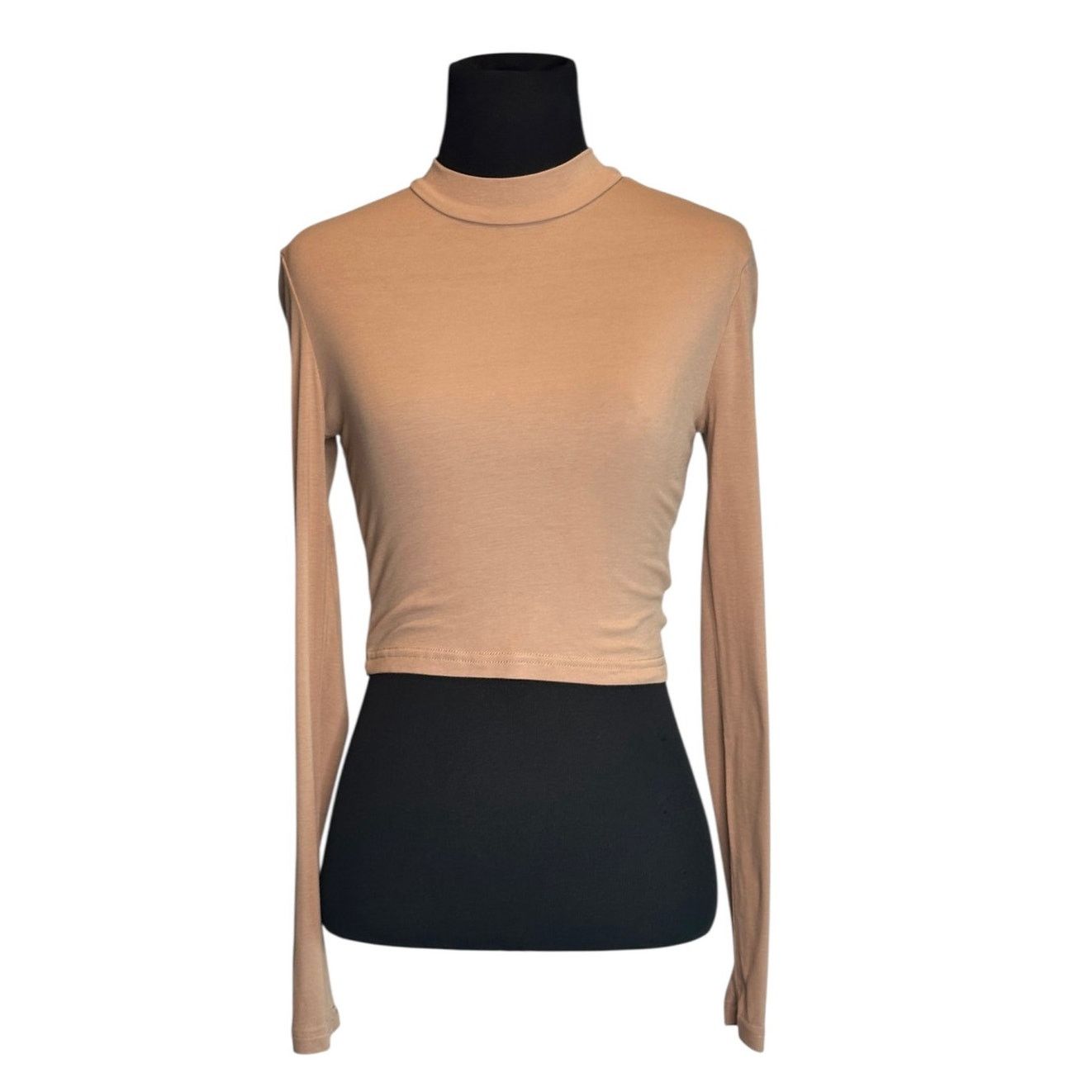 Shein Shein beige long sleeves t shirt top size Small Size S / US 4 / IT 40 - 1 Thumbnail