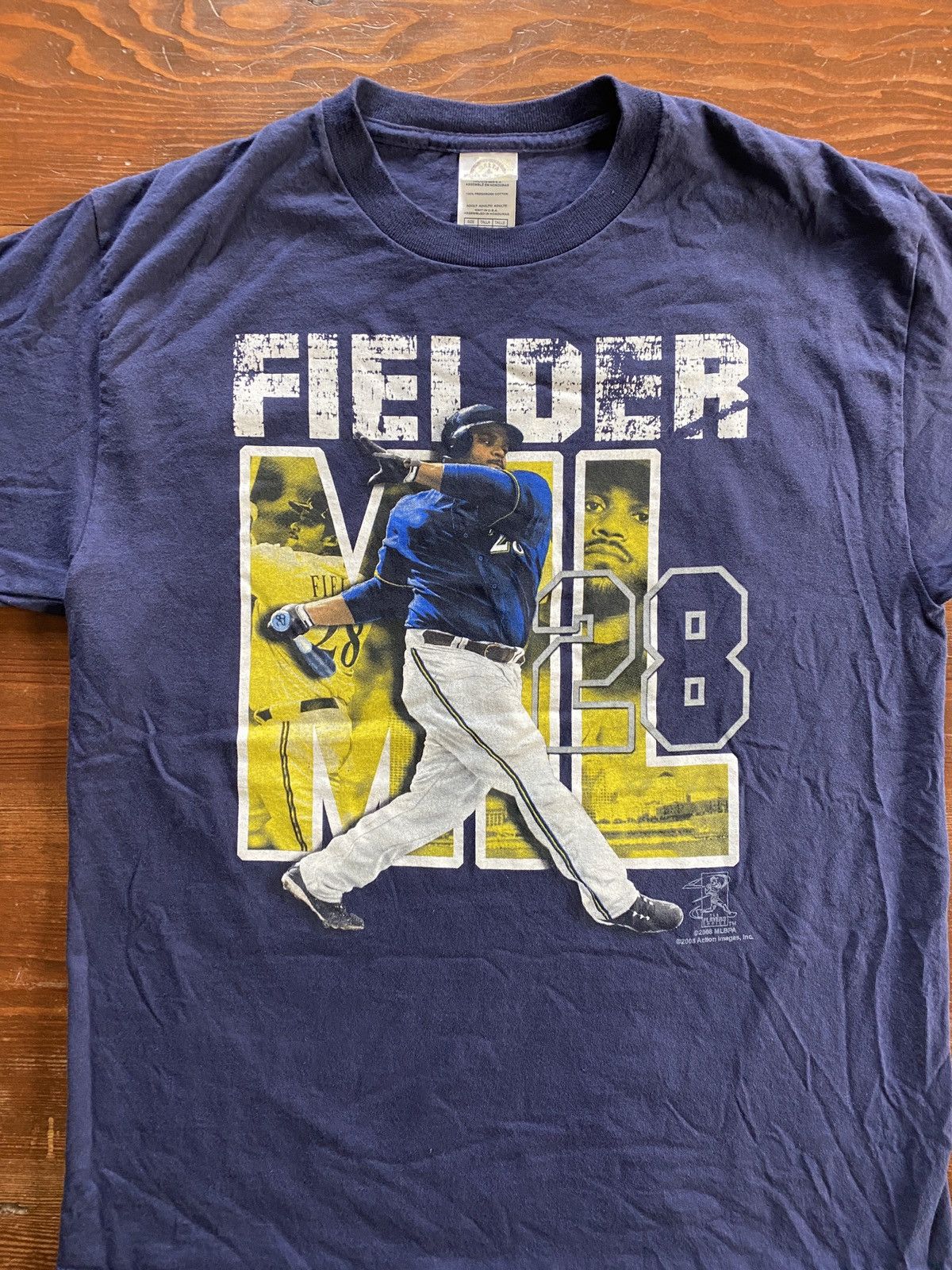Delta 2008 Prince Fielder Milwaukee Brewers Tee Size US L / EU 52-54 / 3 - 1 Thumbnail