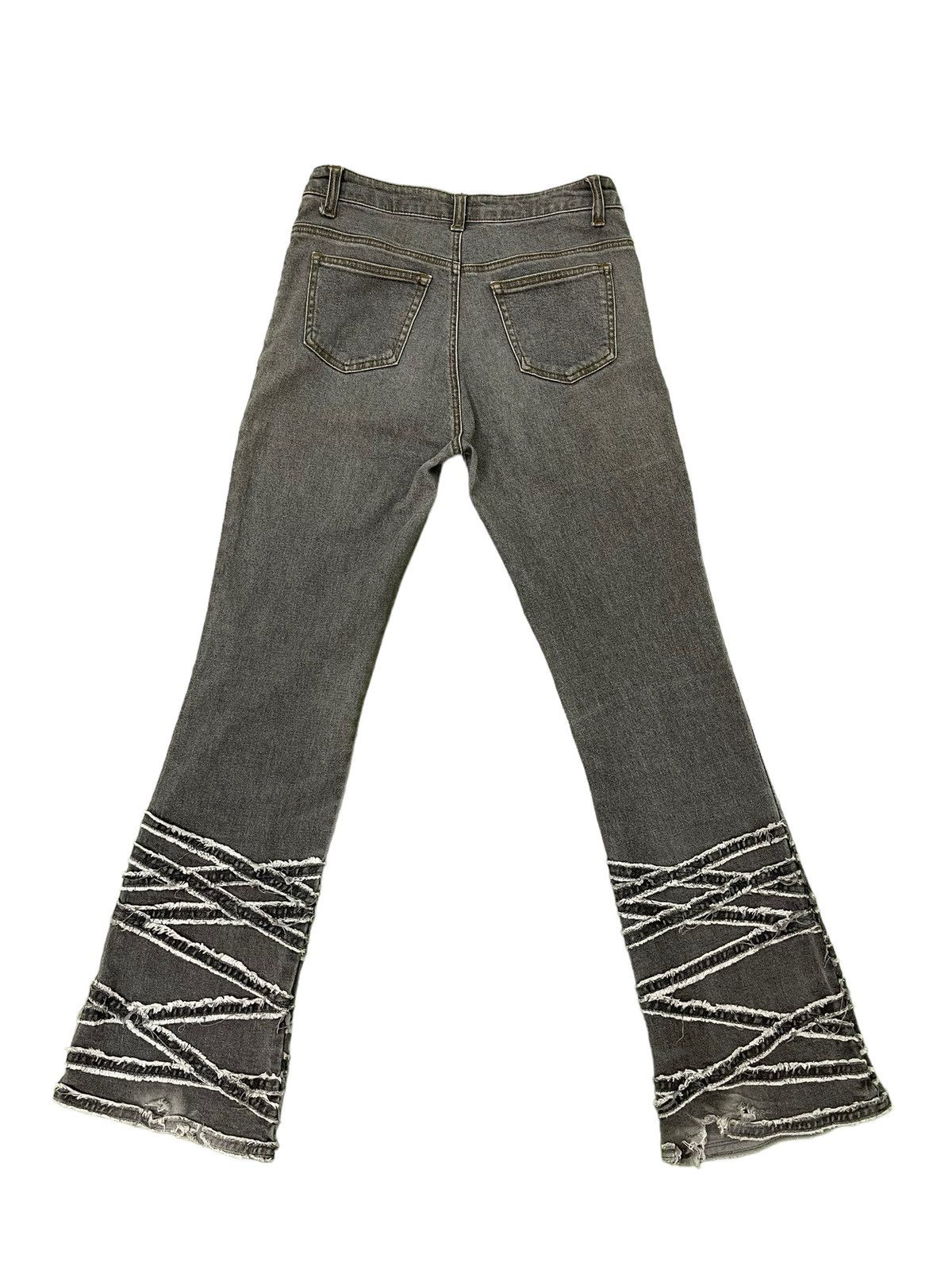 Japanese Brand Flare Jeans Skinny Lip Make Distress Stretch Boot Cut 6🟦4 Size US 29 - 11 Thumbnail