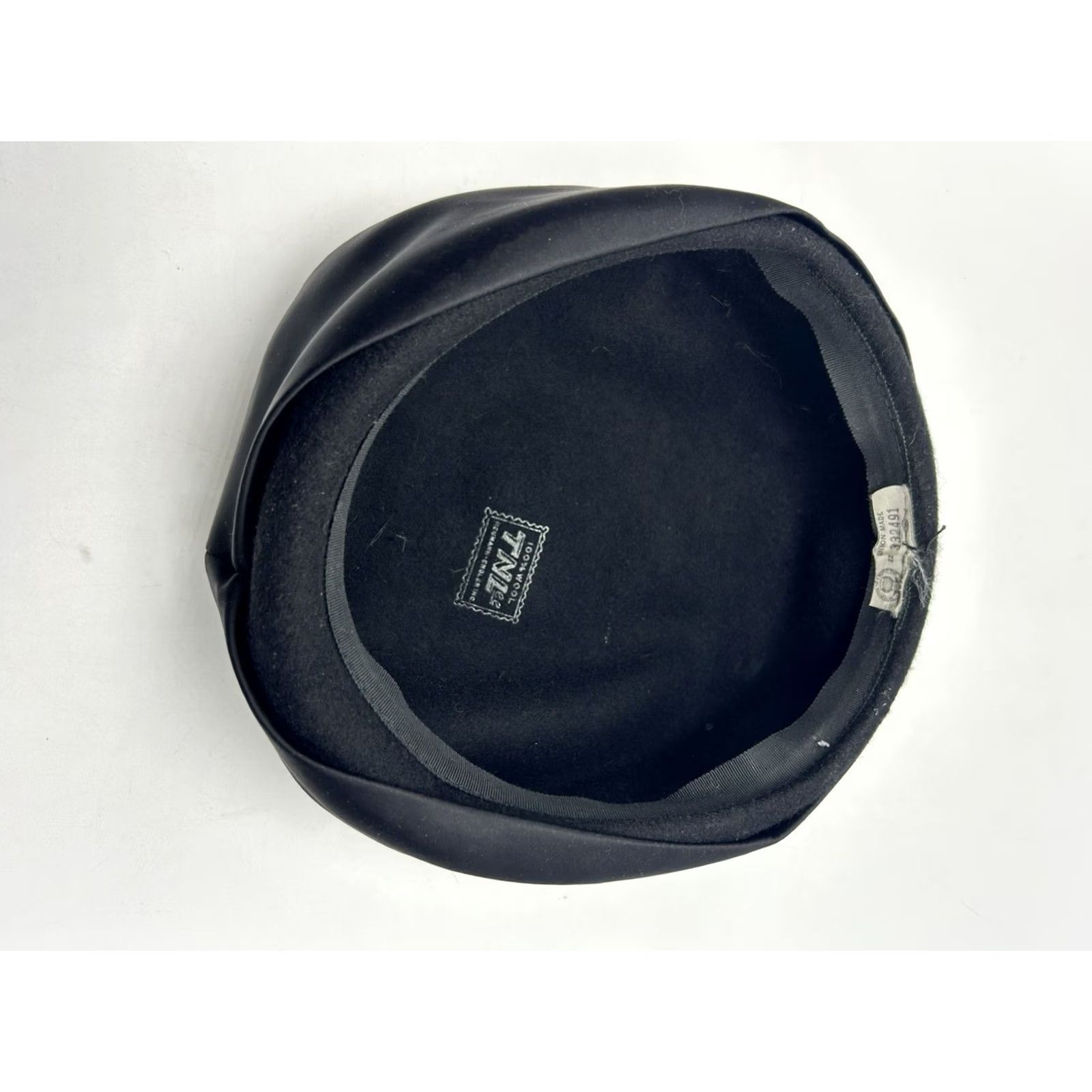 Vintage VINTAGE TNL Hat 100% Wool Black USA Union Made Read 21.5" Womens Size ONE SIZE - 6 Thumbnail