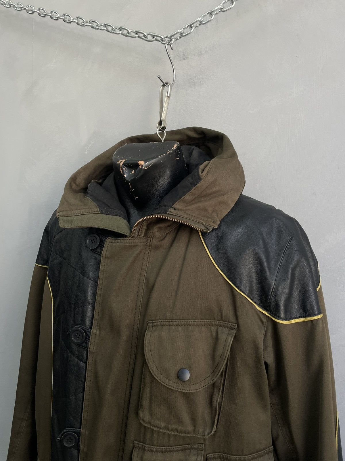 Issey Miyake Issey Miyake Green Multi-Pocket Long Coat Size M Size US M / EU 48-50 / 2 - 4 Thumbnail