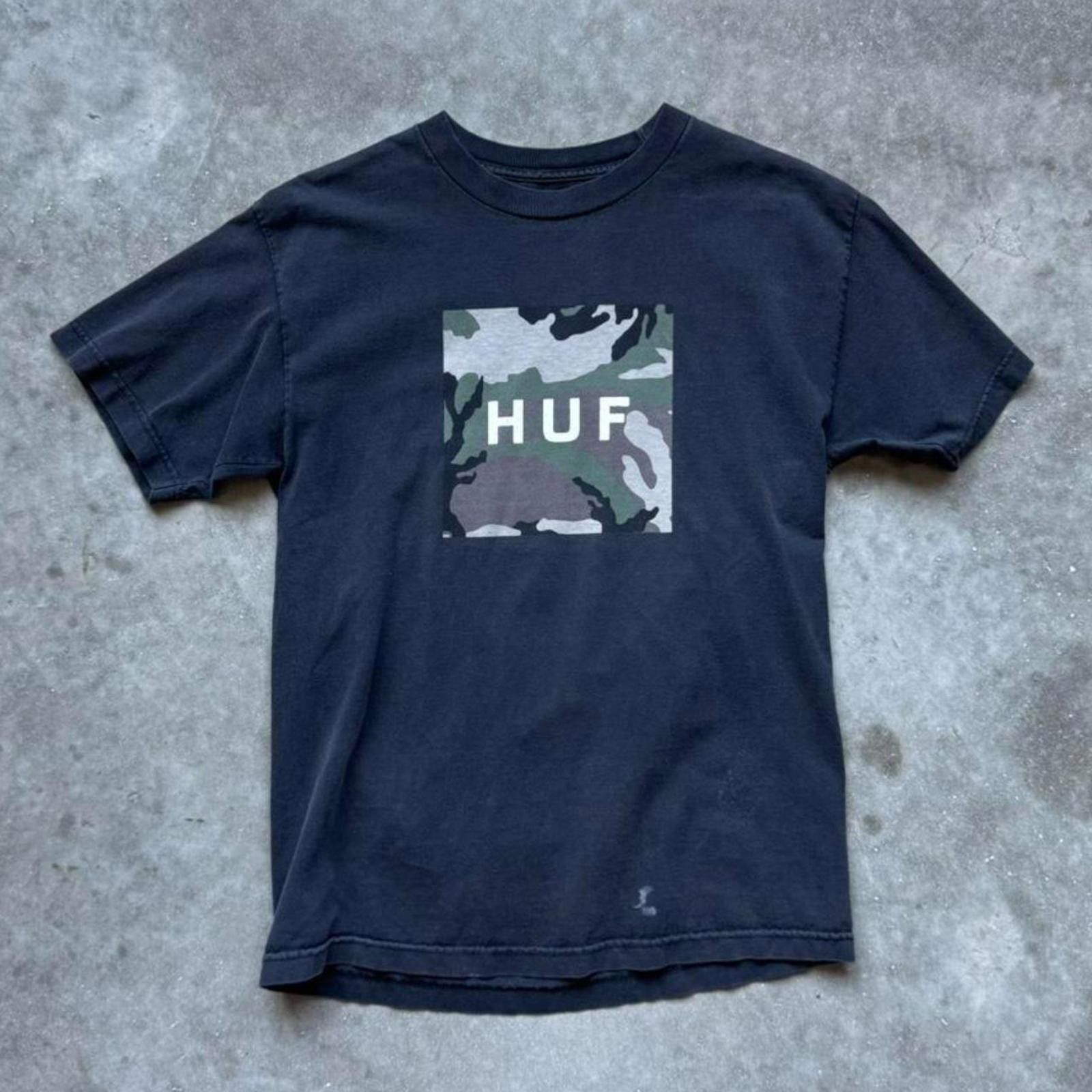 Huf HUF Camouflage Box Logo Skate Graphic T-Shirt Size US M / EU 48-50 / 2 - 1 Thumbnail