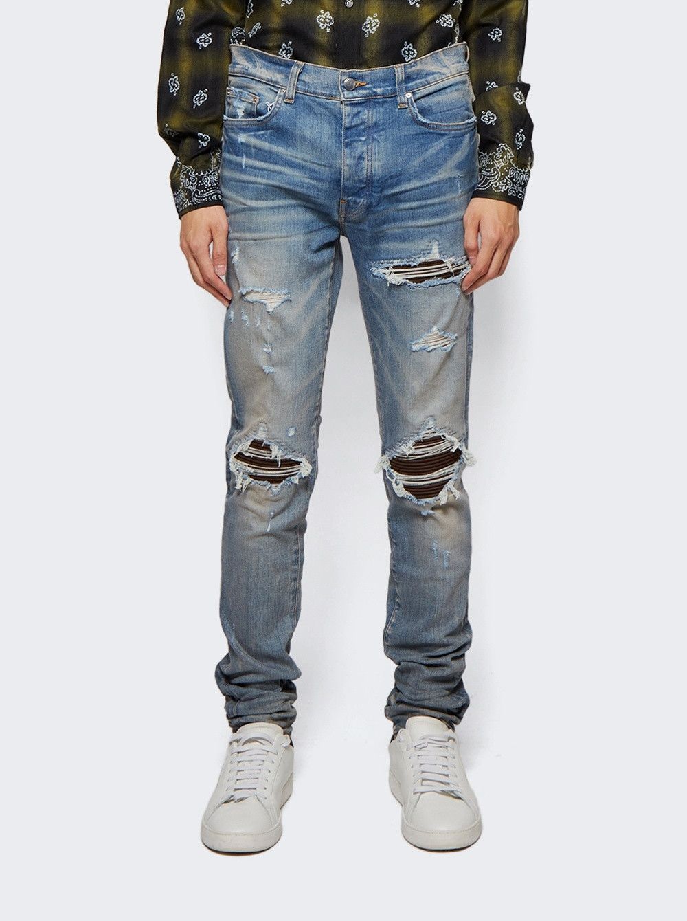 Amiri oc11z0225 Ultra Suede Mx1 Jeans in Clay Indigo Size US 32 / EU 48 - 3 Thumbnail