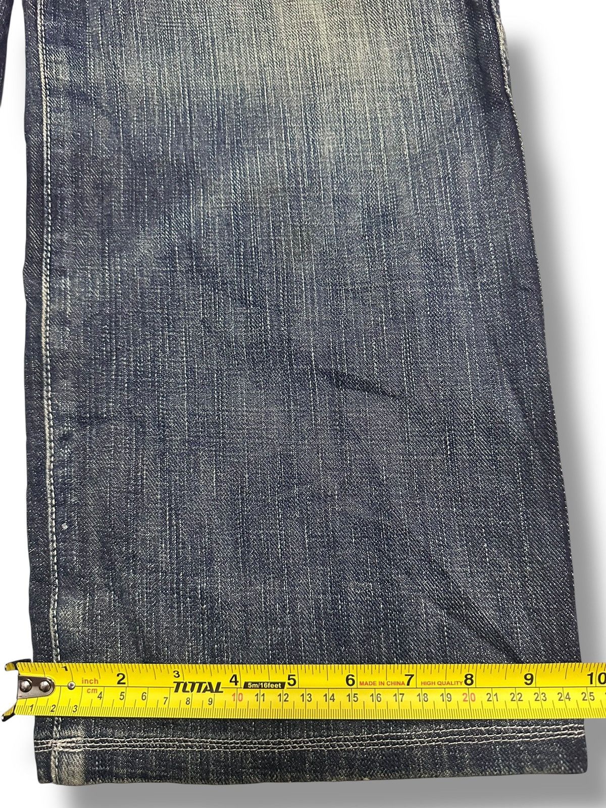 Japanese Brand TheStyleKey Embroidered Vintage Jean Baggy Loose Style Faded Size US 33 - 19 Thumbnail