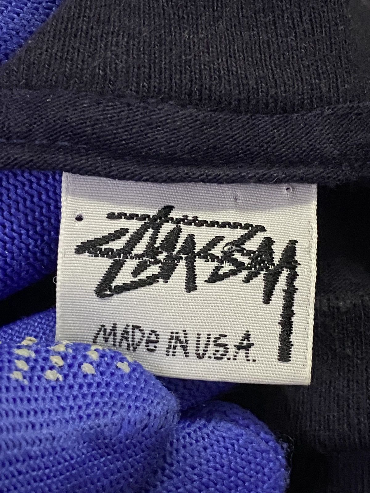 Stussy × Vintage Vintage Stussy Rasta Dark Blue Shirt Size US M / EU 48-50 / 2 - 7 Thumbnail