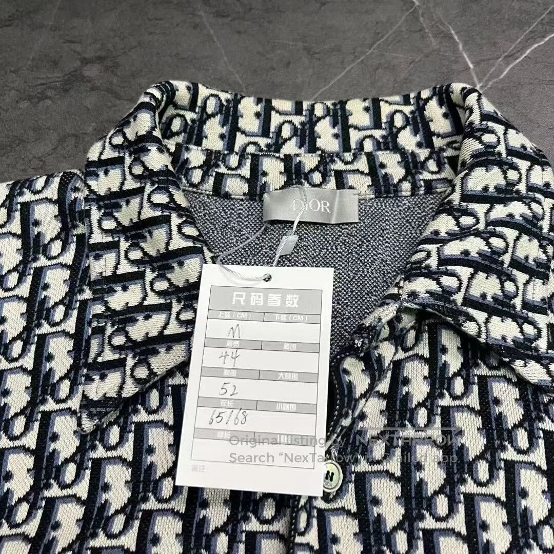Dior dior black and white logo knit shirt. Size US M / EU 48-50 / 2 - 2 Thumbnail