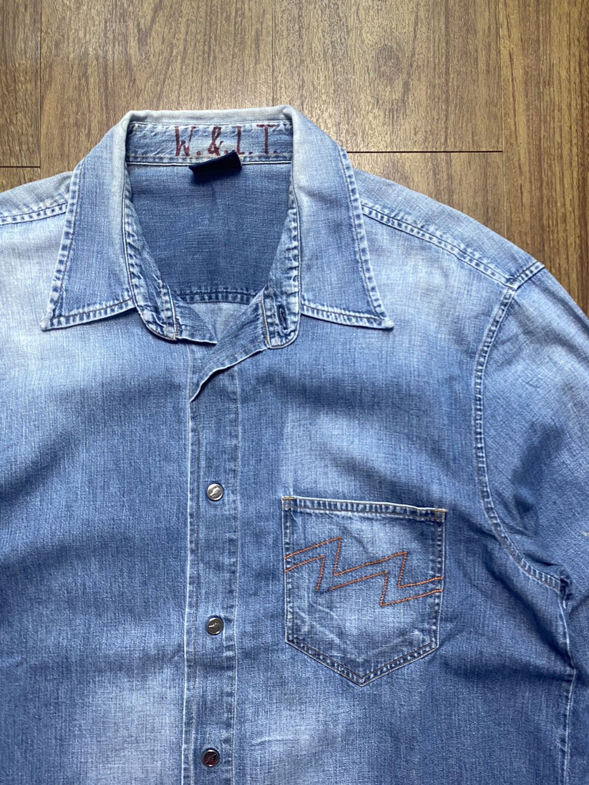 W&LT 2009 Prototype Denim Shirt Size US L / EU 52-54 / 3 - 3 Thumbnail