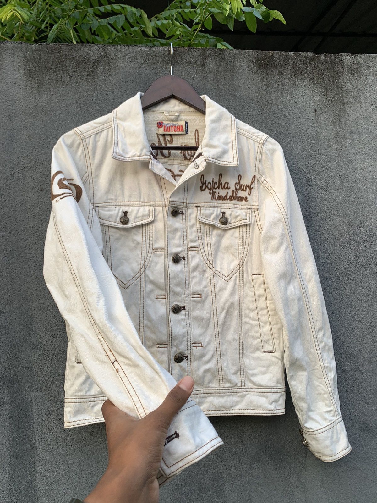 Vintage 👹Vintage GOTCHA CALIFORNIA ROOTS TRUCKER JACKET Size US S / EU 44-46 / 1 - 8 Thumbnail