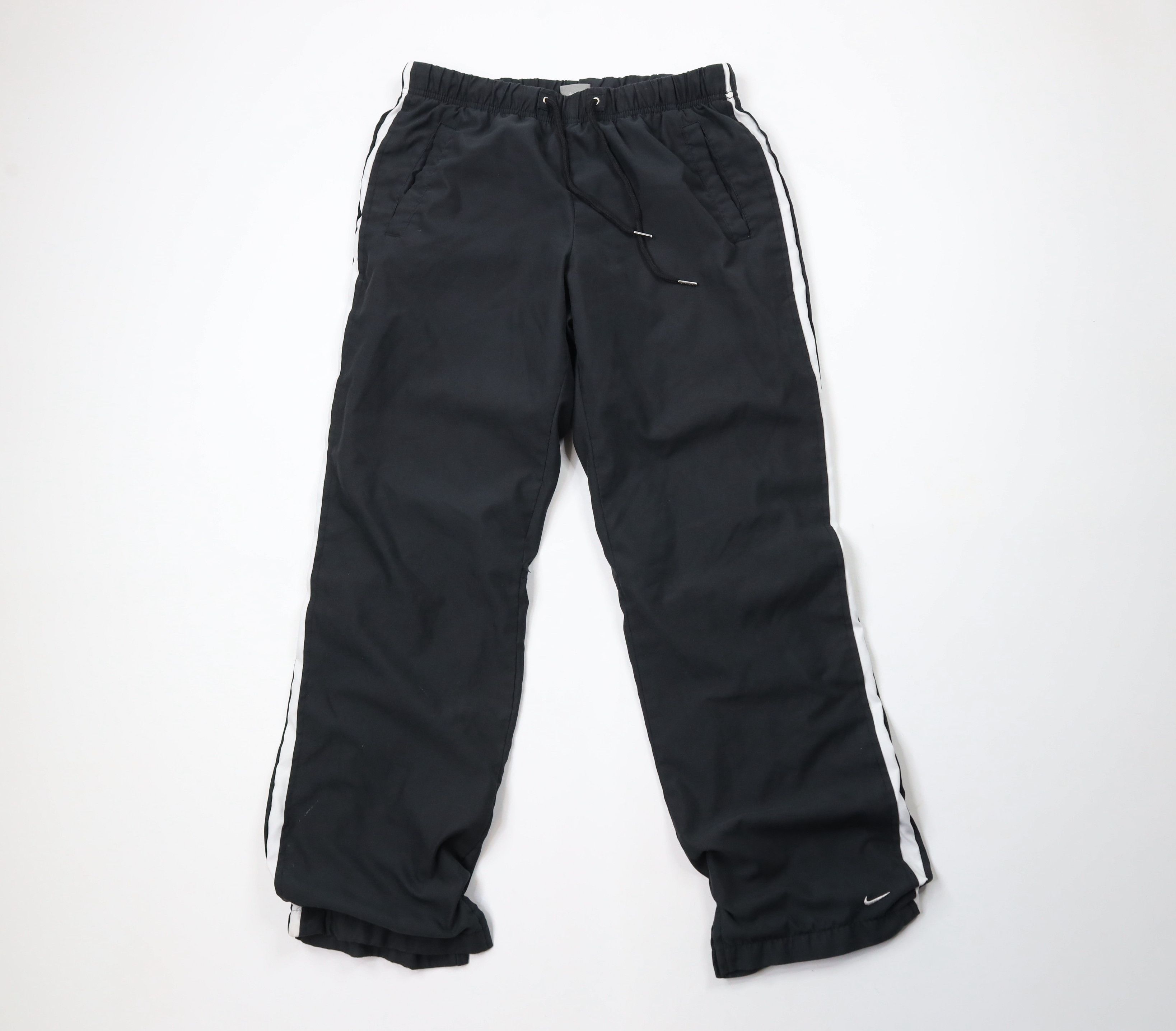 Nike × Vintage Vintage 90s Y2K Nike Travis Scott Mini Swoosh Lined Pants Size 29" - 1 Thumbnail