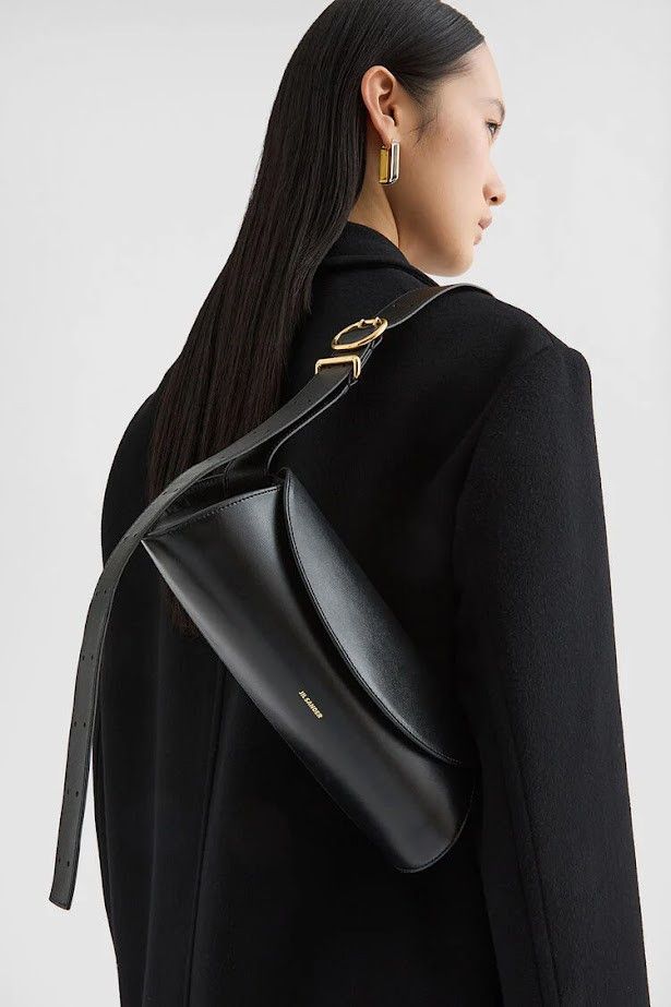 Jil Sander o1w1db10825 Size: OS / Cannolo Small Bag in Black Size ONE SIZE - 3 Thumbnail