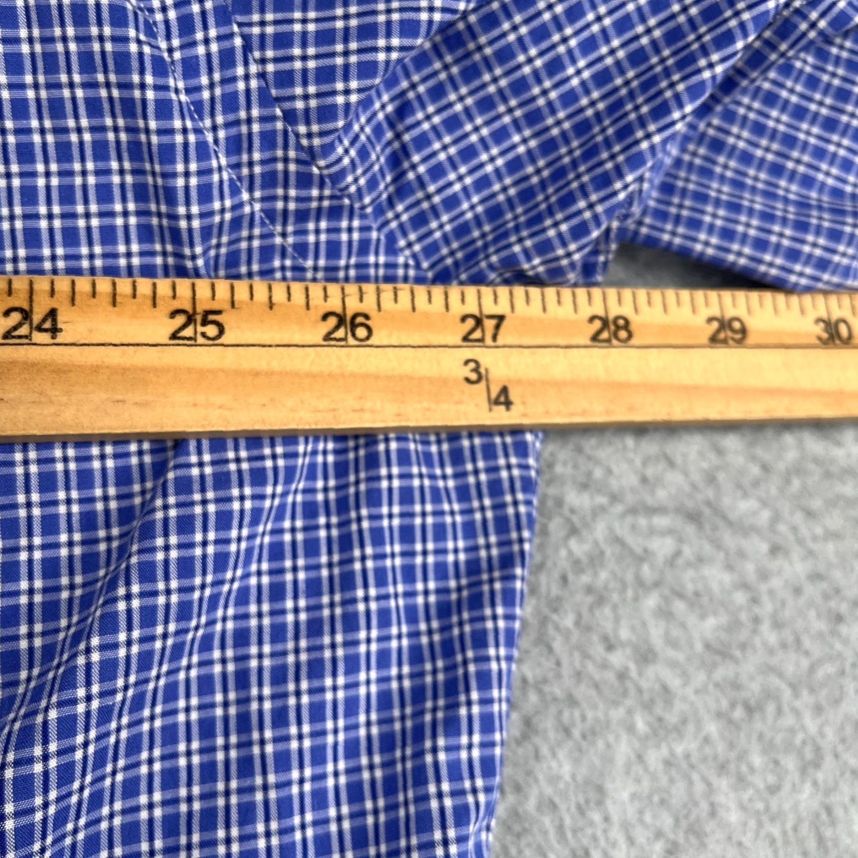Ralph Lauren Ralph Lauren Yarmouth Shirt Mens 17 Blue Check Casual Button Down Long Sleeve Size US XL / EU 56 / 4 - 7 Thumbnail