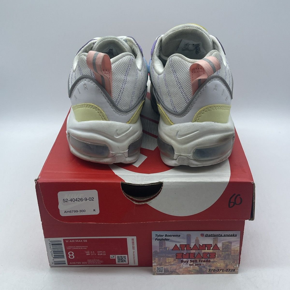 Nike Wmns air max 98 Easter pastel Size US 8 / EU 41 - 3 Thumbnail