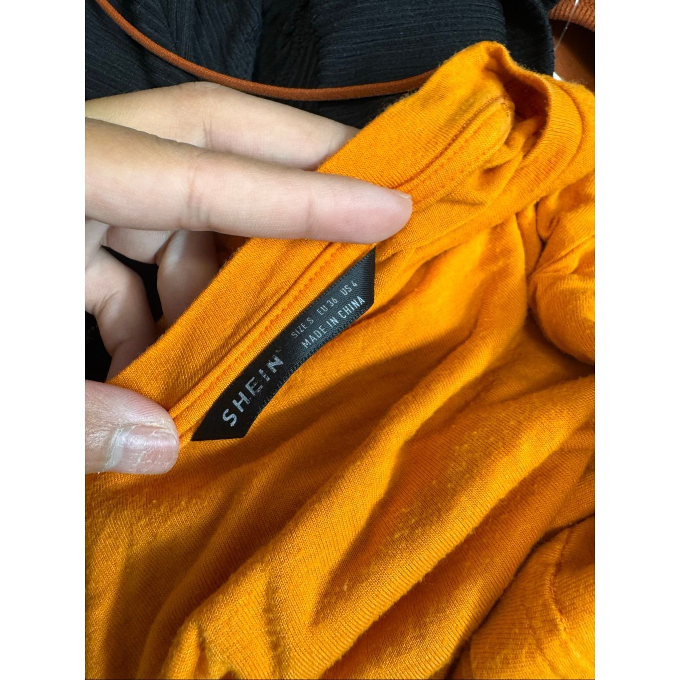 Other Orange Ruched Side Crop Top – Size S Size S / US 4 / IT 40 - 4 Thumbnail