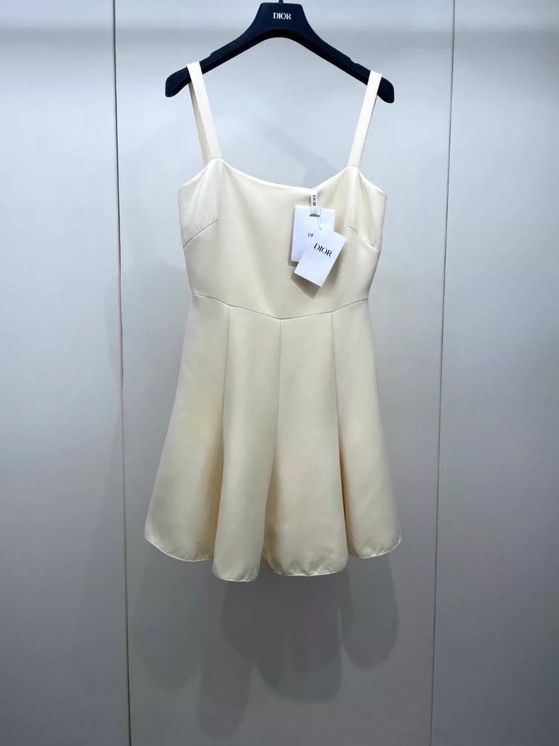 Dior Dior Solid color wool blend suspender dress 2504-Nextarrow Size XS / US 0-2 / IT 36-38 - 1 Thumbnail