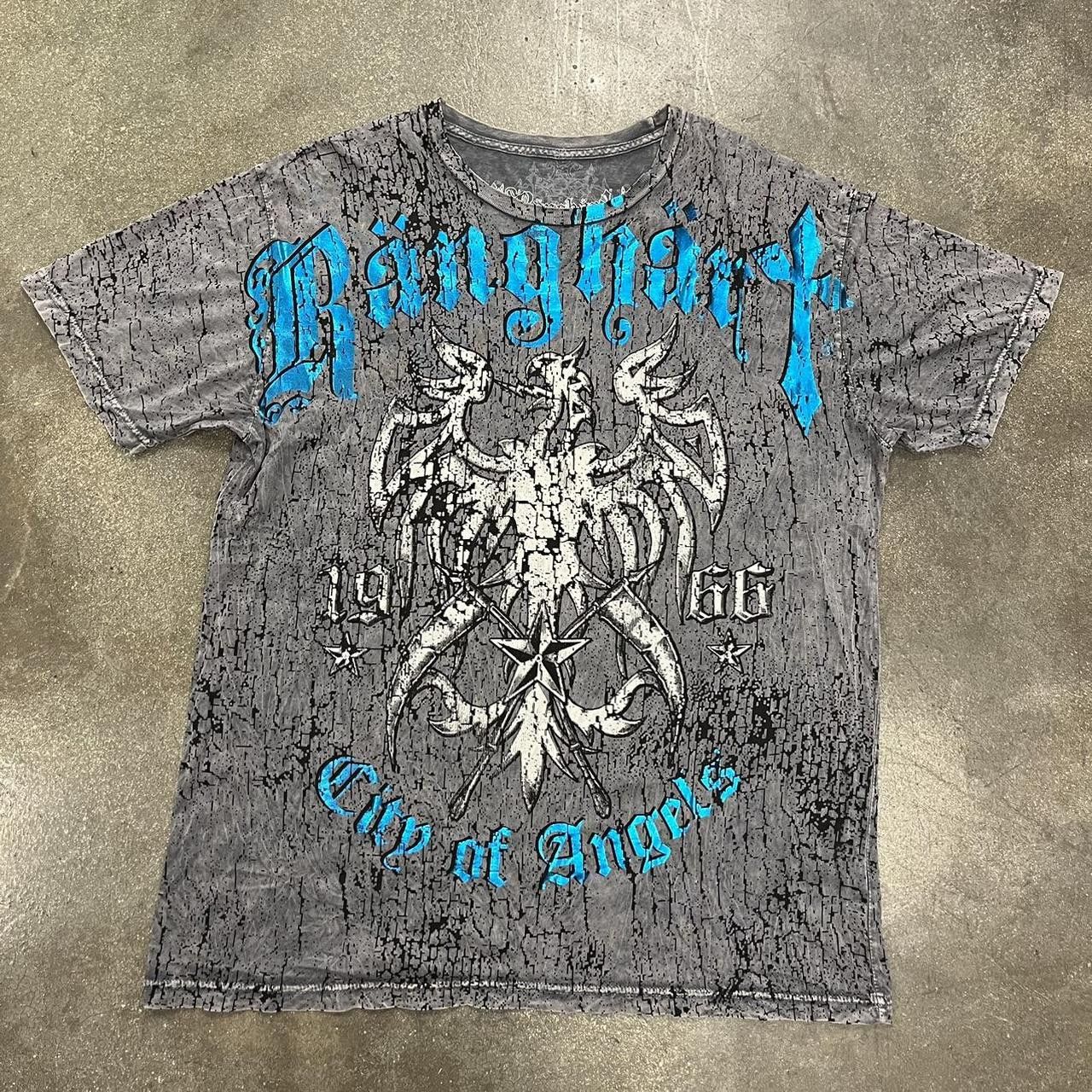 Other VTG Y2K Ranghart Phoenix & Skulls Stars Cyber T shirt Size US XXL / EU 58 / 5 - 1 Thumbnail