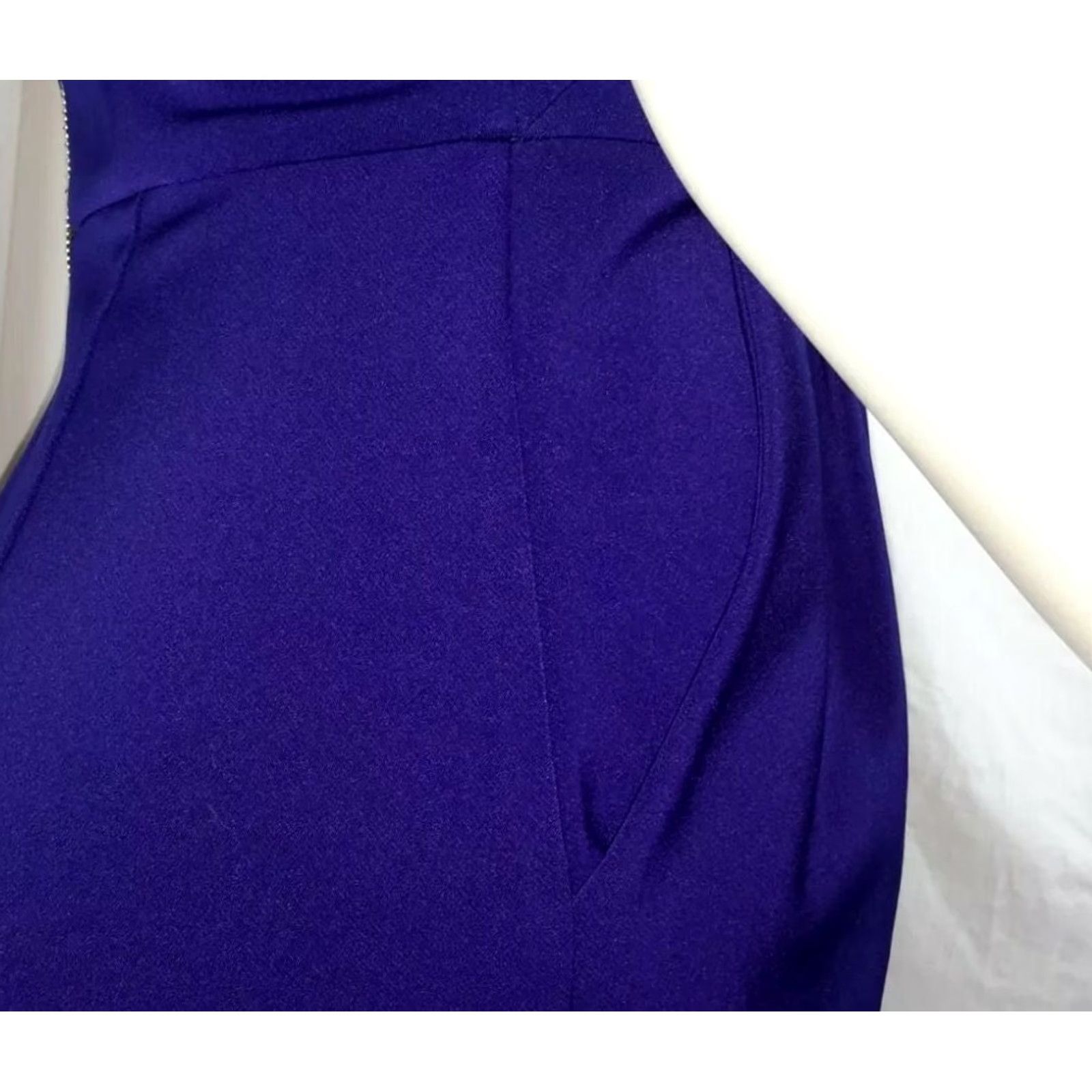 Express Express Womens Strapless Party Dress 6 Blue NWT Sleeveless Zip Short Sheath Lace Polyester Blend Concert Holiday VINTAGE No (adjusted: no) Size M / US 6-8 / IT 42-44 - 3 Thumbnail