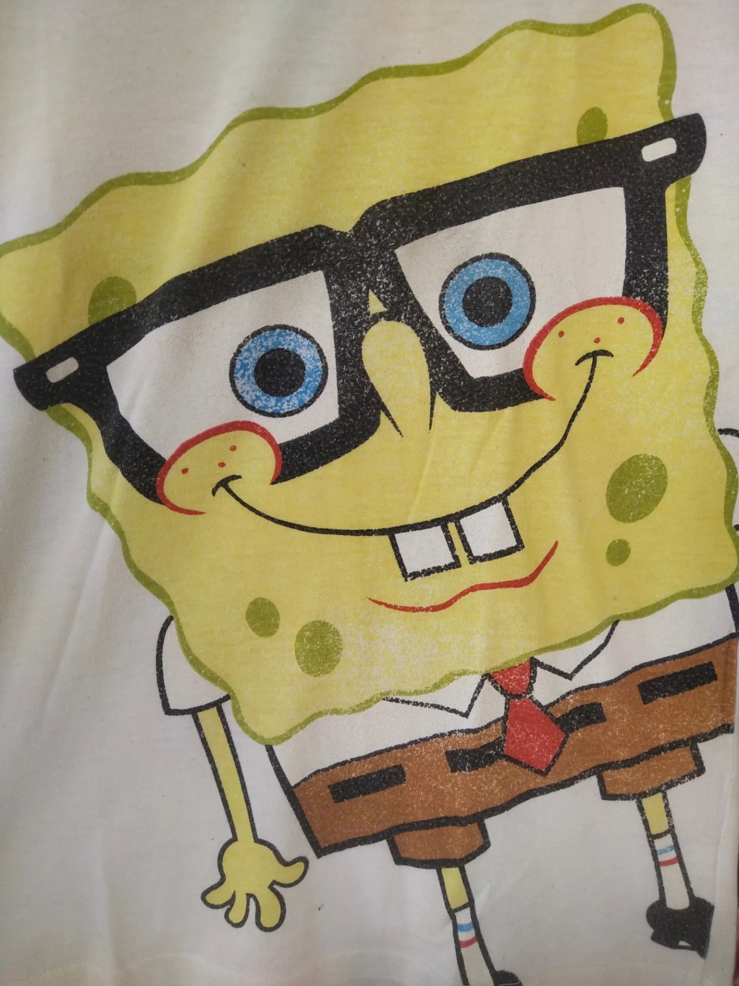 Nickelodeon SpongeBob SquarePants Sunglasses Youth Cartoon Raglan L/S Size M / US 6-8 / IT 42-44 - 2 Thumbnail