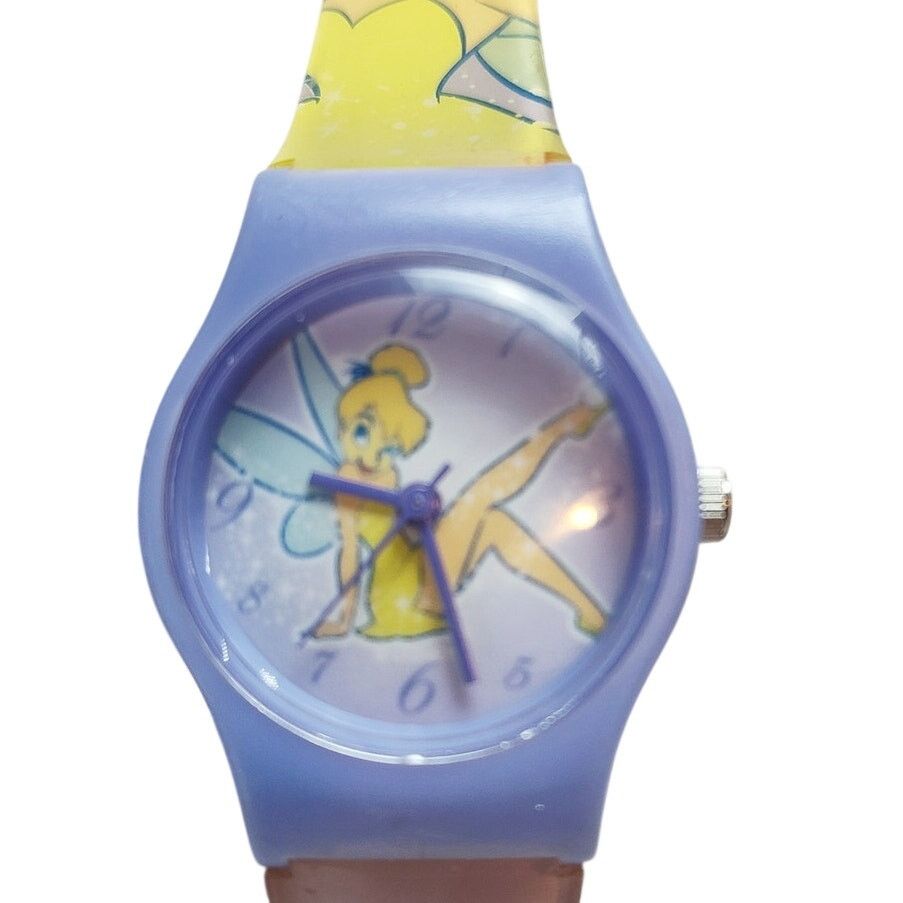 Disney Disney Tinker Bell Kids Watch Purple Case Fairy Strap Size ONE SIZE - 1 Thumbnail