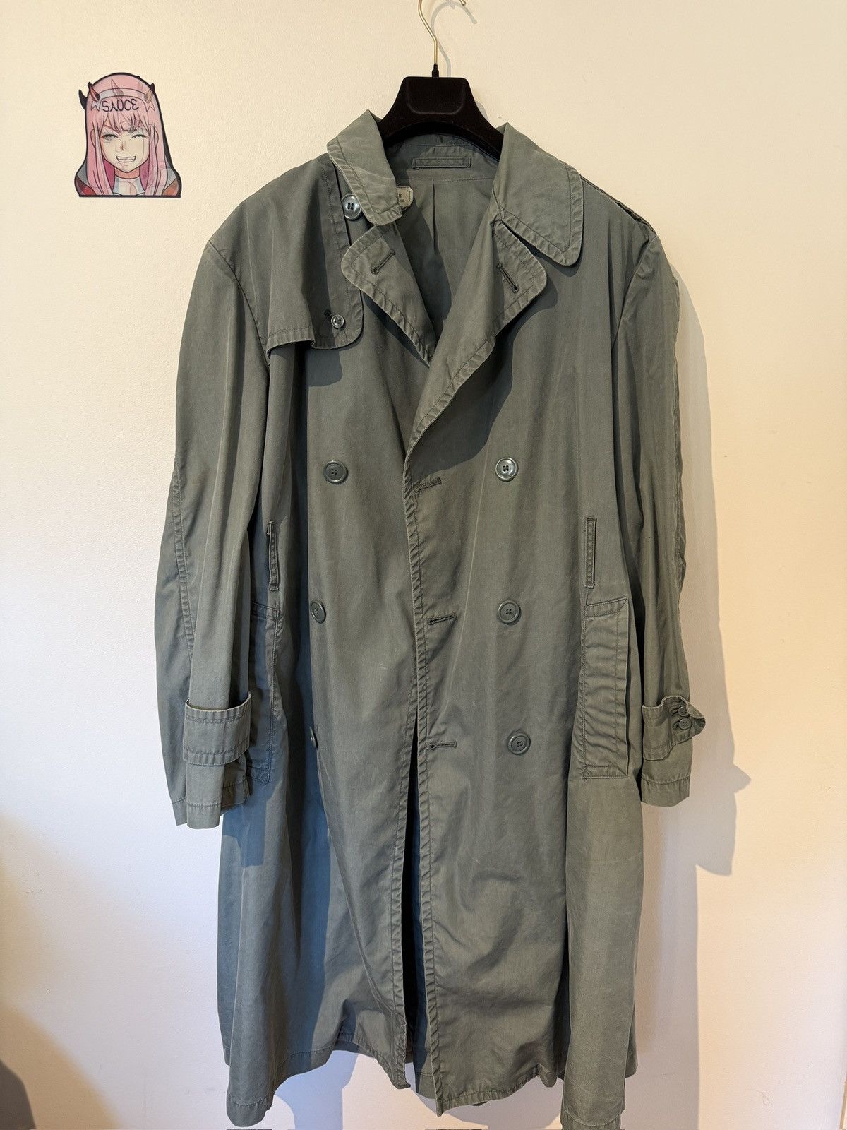 Vintage WW1 Army Trench Coat Size US XL / EU 56 / 4 - 1 Thumbnail