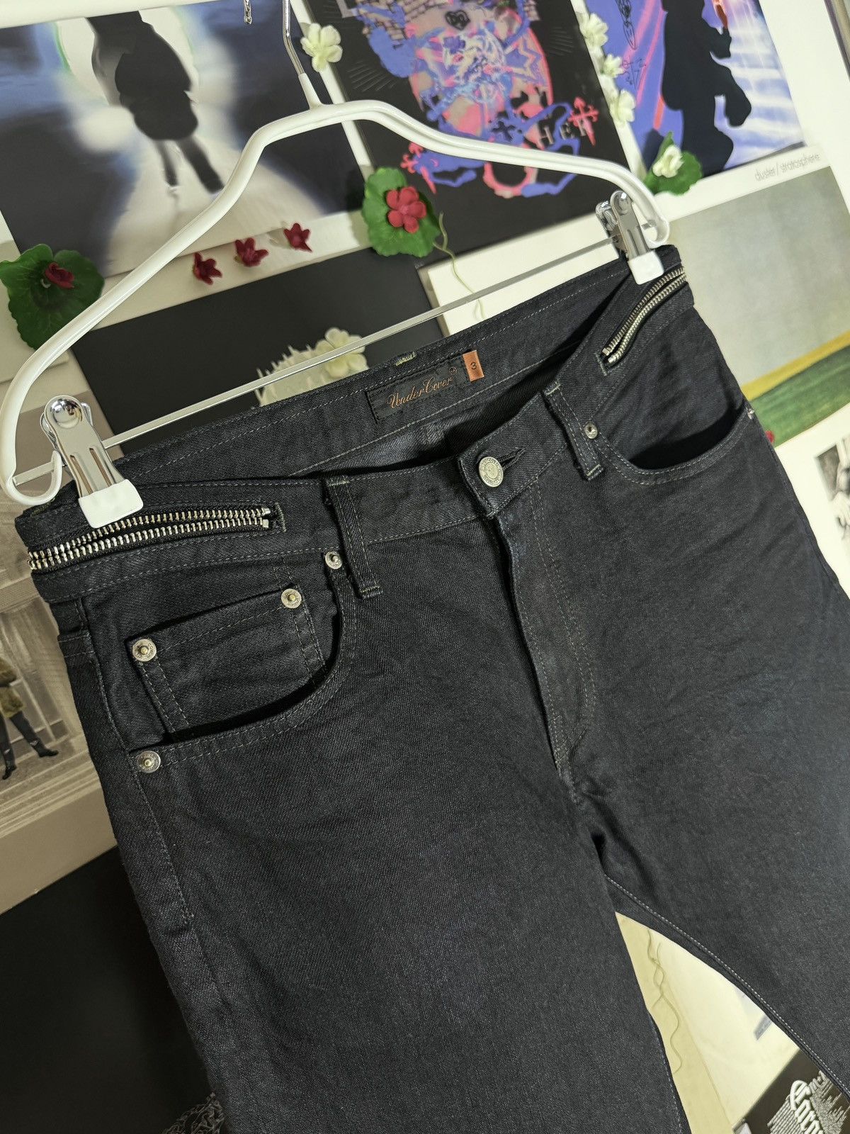 Undercover SS07 "Purple" Lightning Bolt Selvedge Denim/Jeans Size US 31 - 4 Thumbnail