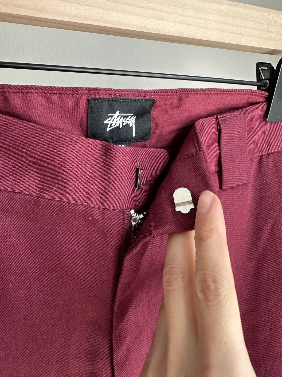 Stussy Chino Dress Pants Burgundy Size US 38 / EU 54 - 3 Thumbnail