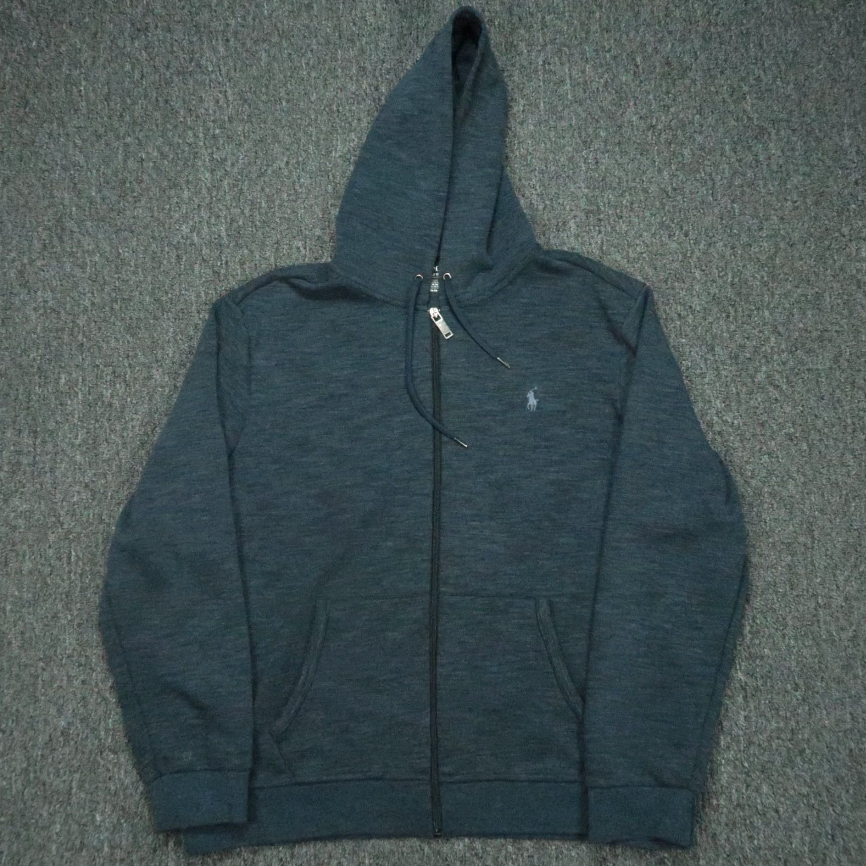 Polo Ralph Lauren Polo Ralph Lauren Hoodie Mens XL Blue Full Zip Hooded Pockets Heavyweight Fleece Cotton Polyester Size US XL / EU 56 / 4 - 2 Thumbnail