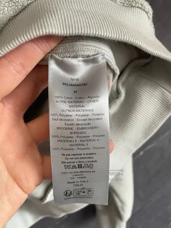 Dior Dior Mint Green Cotton Hoodie for Men . Size US M / EU 48-50 / 2 - 3 Thumbnail