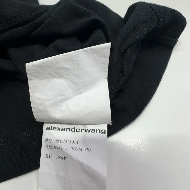 Alexander Wang Alexander Wang Logo Print Black Short Sleeve T-shirt - Size M / US 6-8 / IT 42-44 - 4 Thumbnail