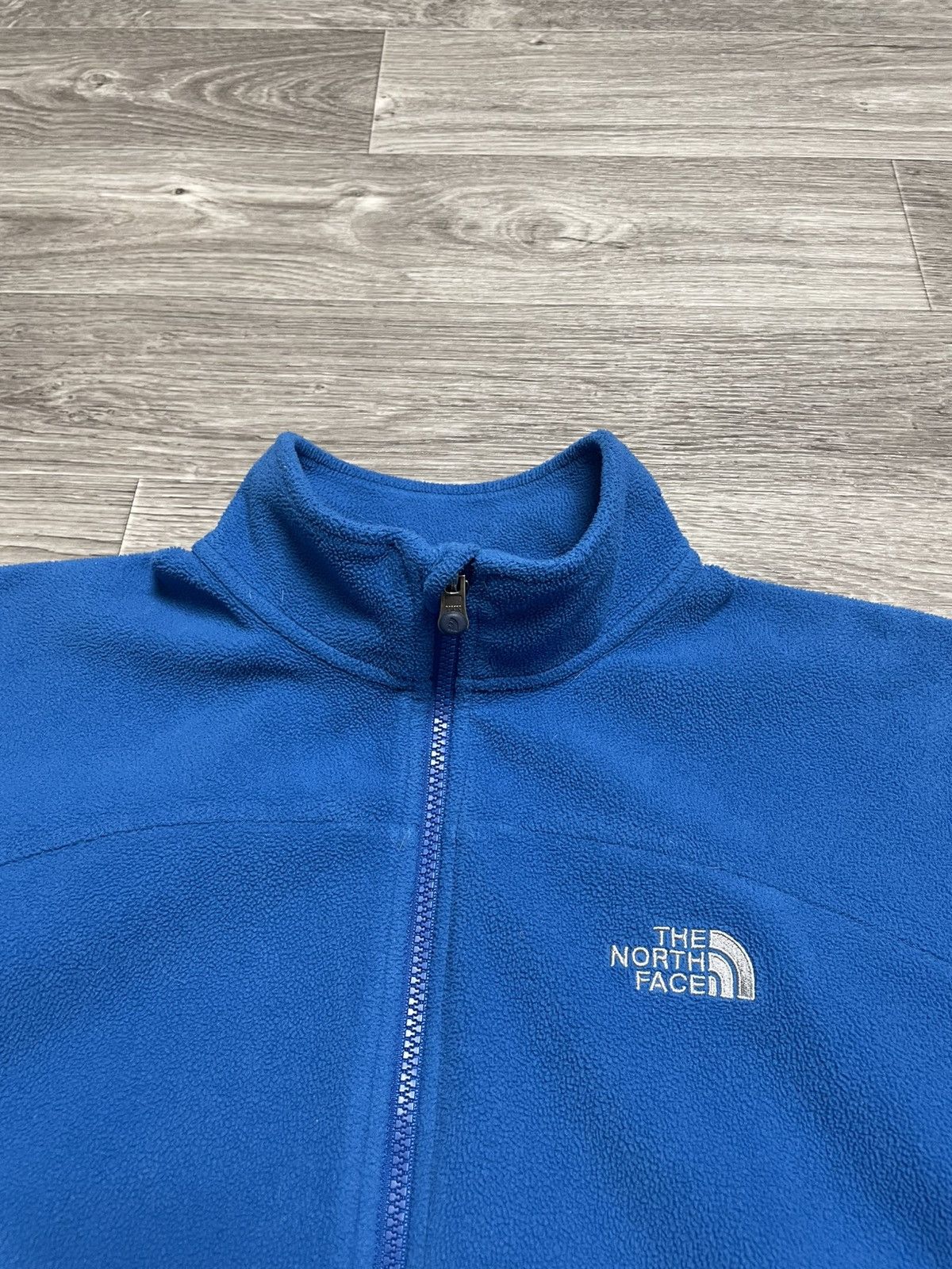 The North Face Vintage The North Face Polartec Blue Full Zip Fleece Jacket Size US L / EU 52-54 / 3 - 12 Thumbnail