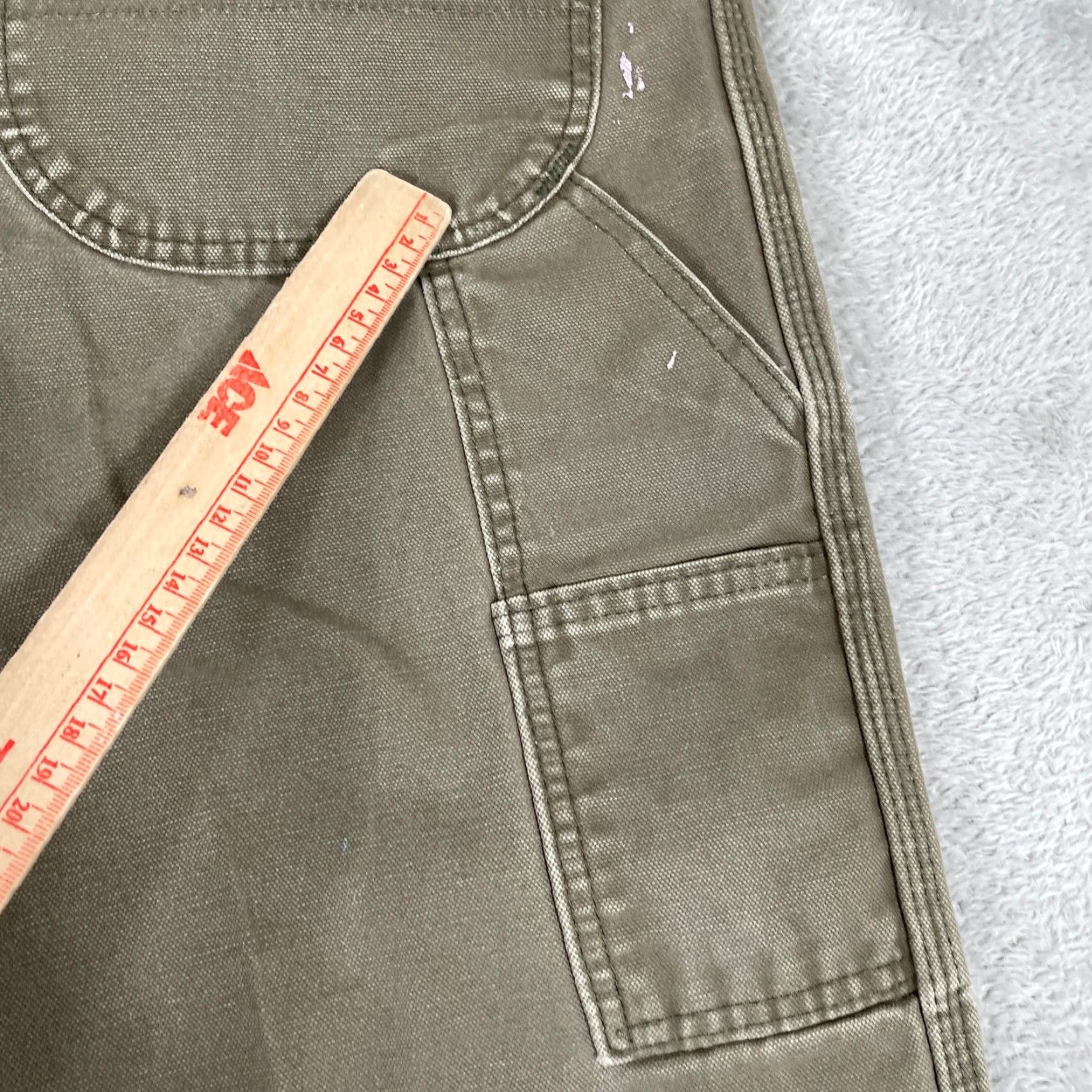 Dickies VINTAGE Dickies Carpenter Pants Mens 44x32 Brown Duck Canvas Workwear Skater Pants Mens Size US 44 / EU 60 - 3 Thumbnail