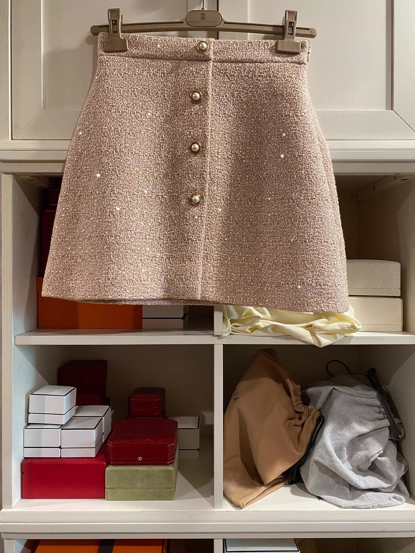 Miu Miu MIU MIU Women's Sequin-Embellished Skirt Size 27" / US 4 / IT 40 - 1 Thumbnail