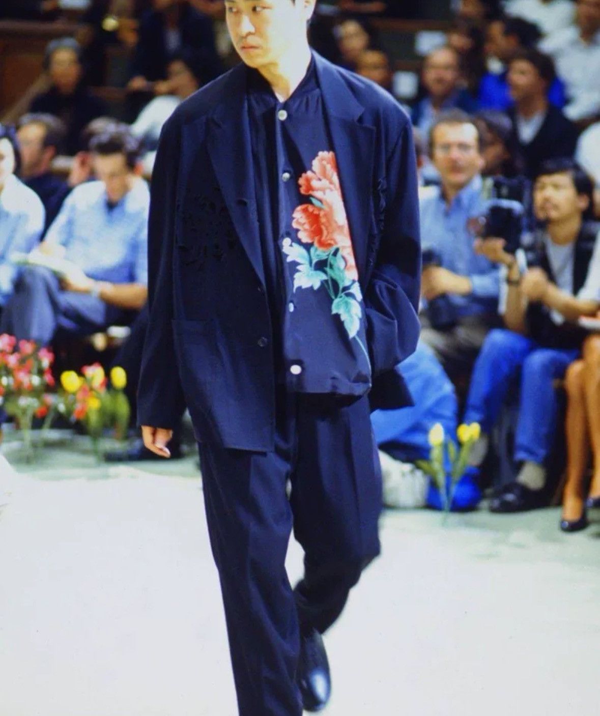 Yohji Yamamoto Yohji Yamamoto 96ss Flower and Junior Crab Cutout Suit Size US M / EU 48-50 / 2 - 8 Thumbnail