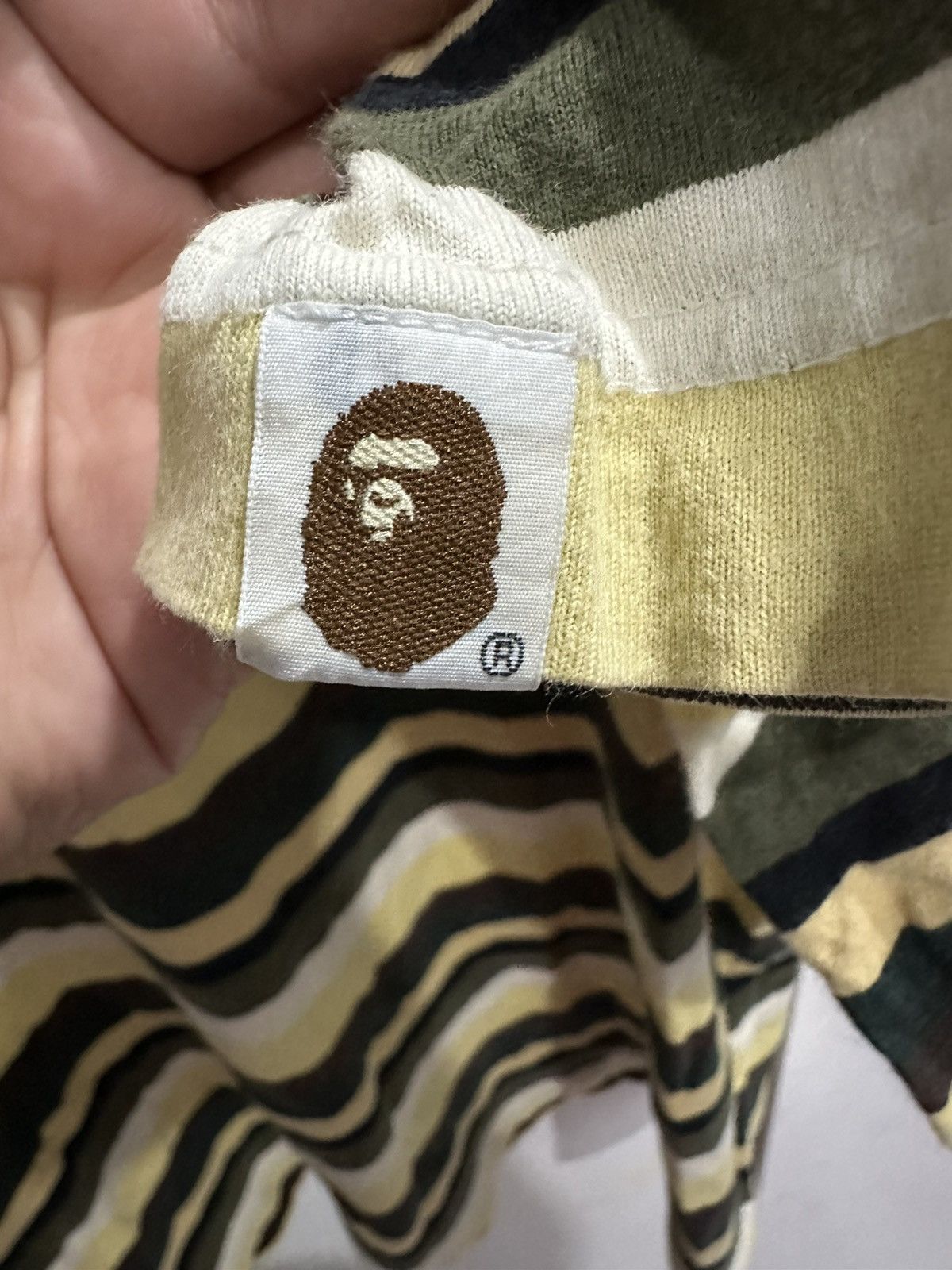 Bape × Kaws Bape x Kaws College Striped Long Sleeve Tee Size US L / EU 52-54 / 3 - 13 Thumbnail