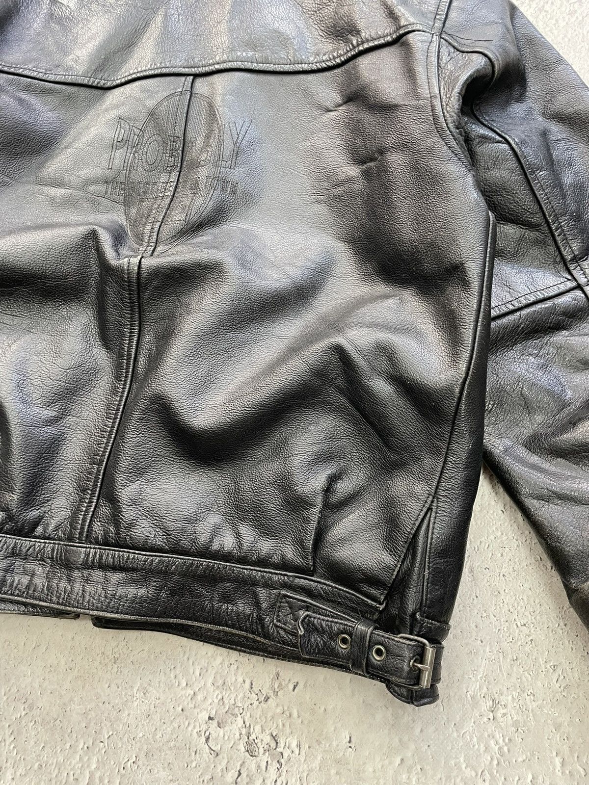 Schott Schott style Leather Baggy Jacket Moto opium harley davidson Size US L / EU 52-54 / 3 - 14 Thumbnail