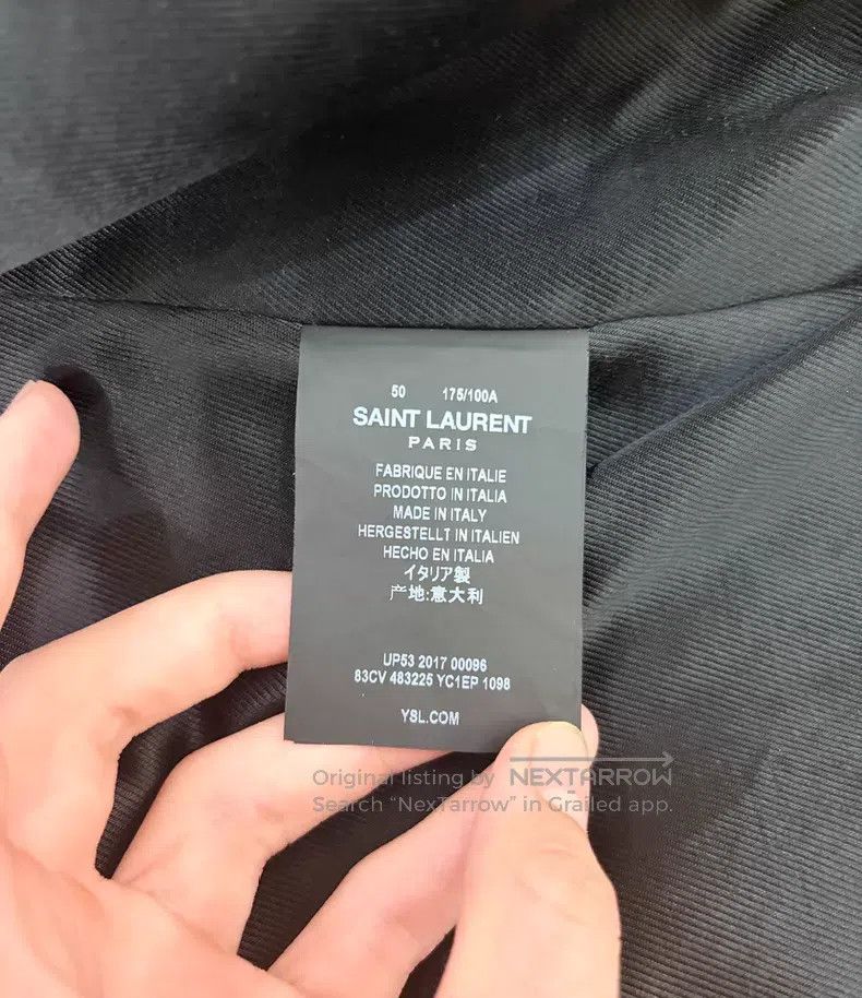 Saint Laurent Paris Saint Laurent Paris Distressed Motorcycle Leather Jacket i Size US M / EU 48-50 / 2 - 5 Thumbnail