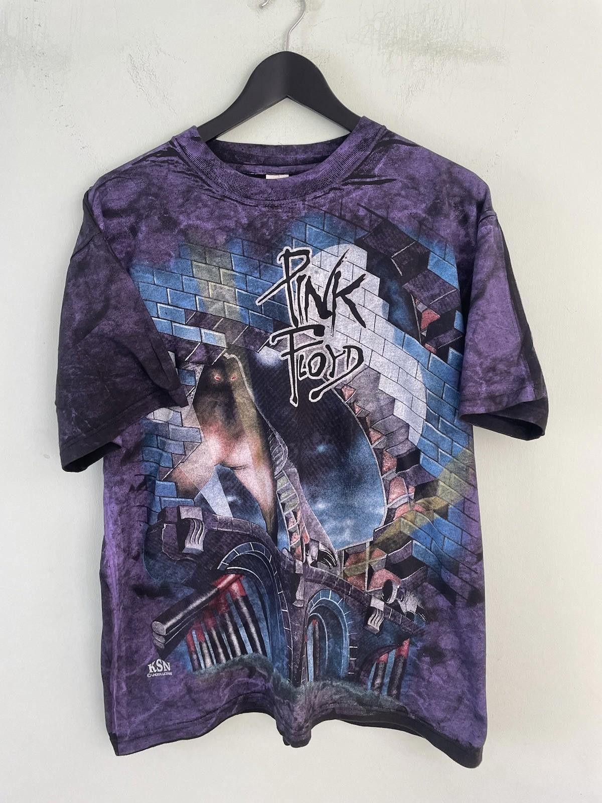 Other Vintage 1994 90s Pink Floyd All Over Print Bootleg T Shirt Size US L / EU 52-54 / 3 - 1 Thumbnail