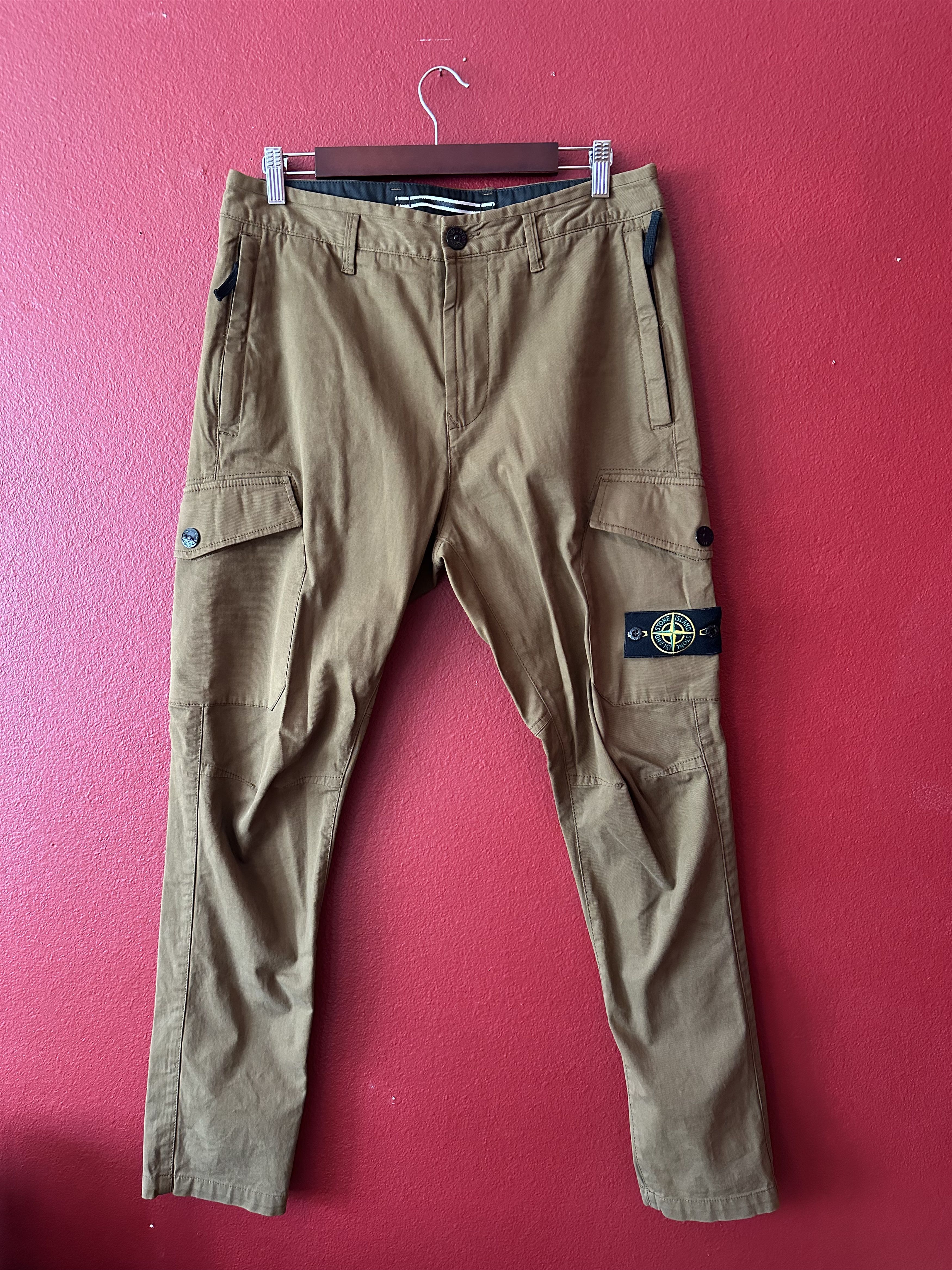 Stone Island Type Re-T Tobacco Brown Cargo Trousers