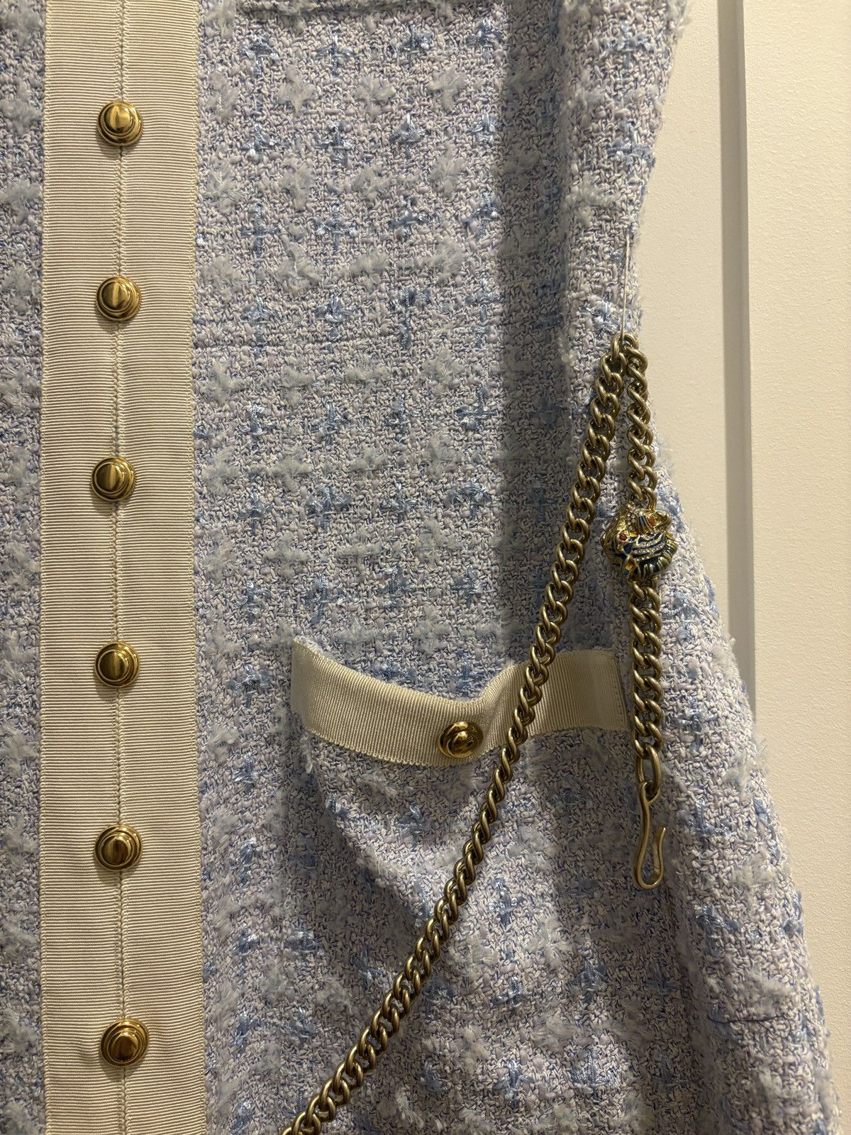 princess polly baby blue dress Buy (Women) Gucci GG Embroidered Patchwork Striped 3/4 Sleeve Dress Navy  573974-XJBK7-4904 main image 0