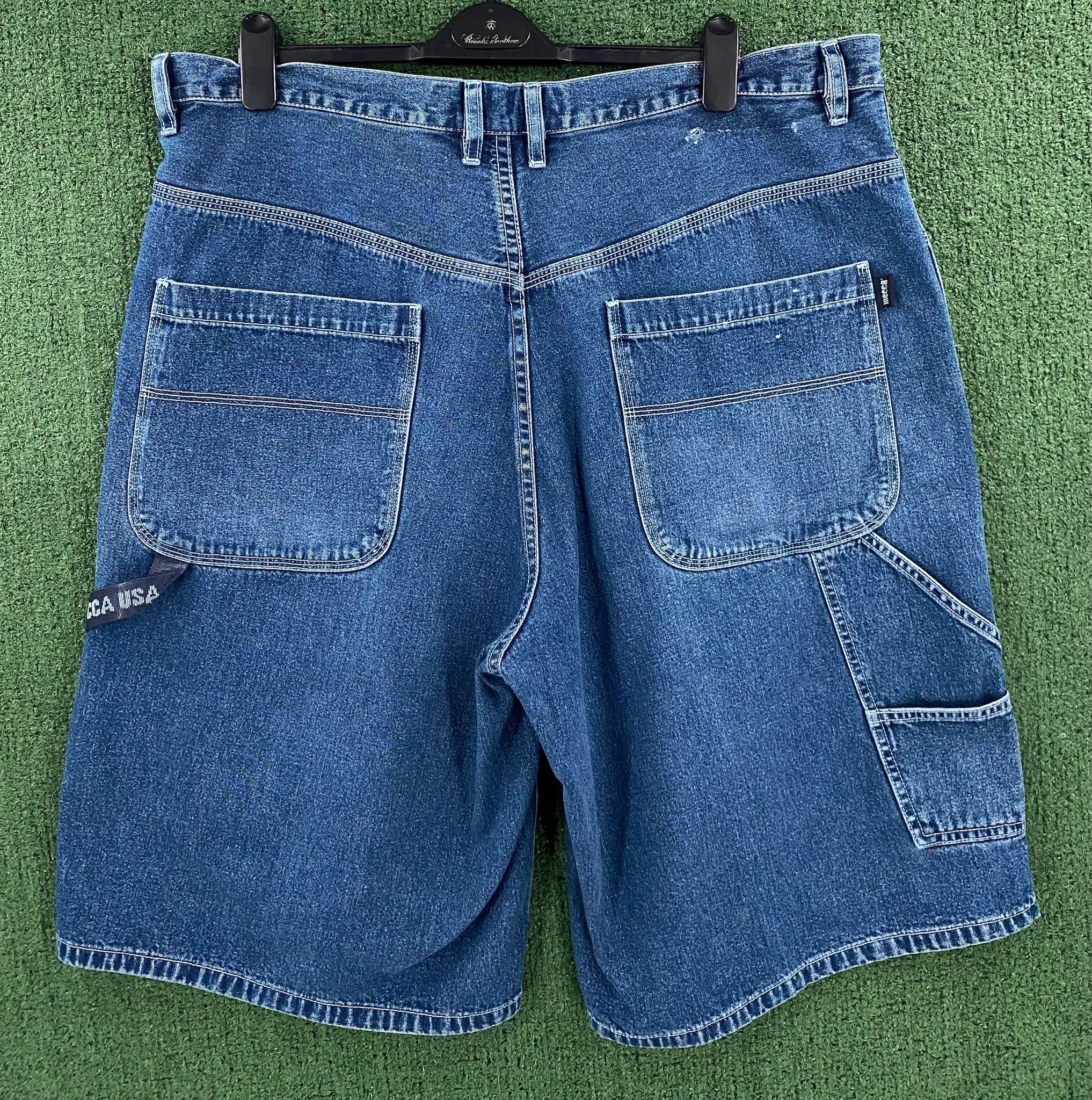 Mecca 90’s Mecca Logo Carpenter Denim Jean Shorts Jorts 41 Size US 41 - 6 Thumbnail