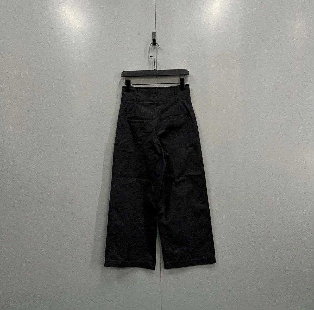 Hermes Hermès black high-waisted wide-leg pants J41 Size 24" / US 00 / IT 34 - 2 Thumbnail