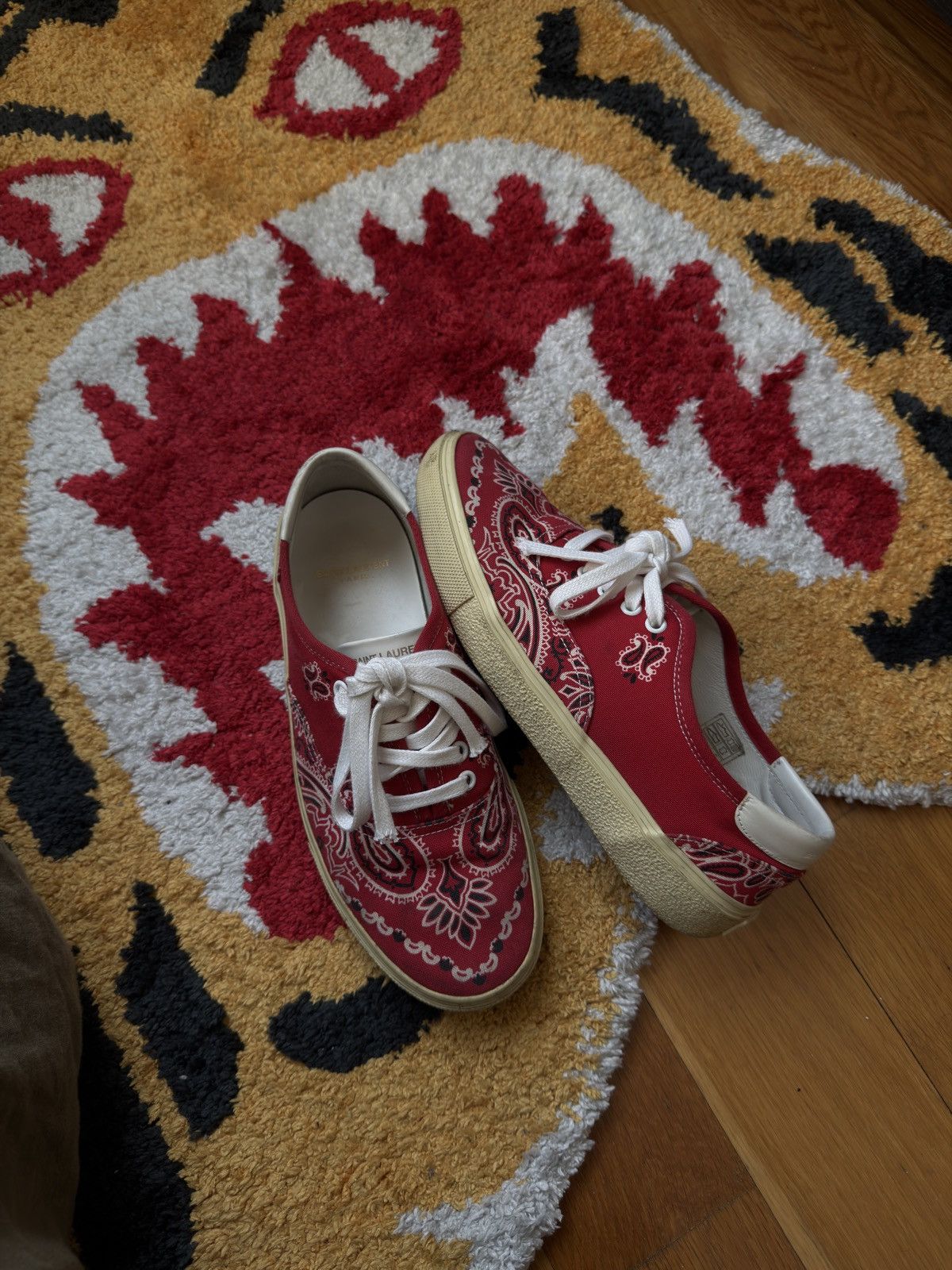 SAINT LAURENT PAISLEY SKATE LOW