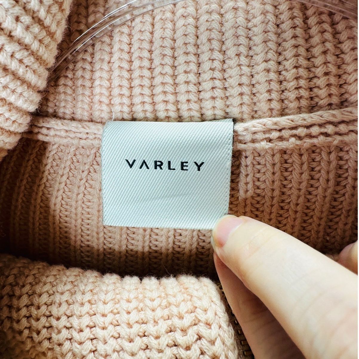 Varley Varley Pink Mentone Half Zip Wide Collar Shaker Sweater XS Size XS / US 0-2 / IT 36-38 - 5 Thumbnail