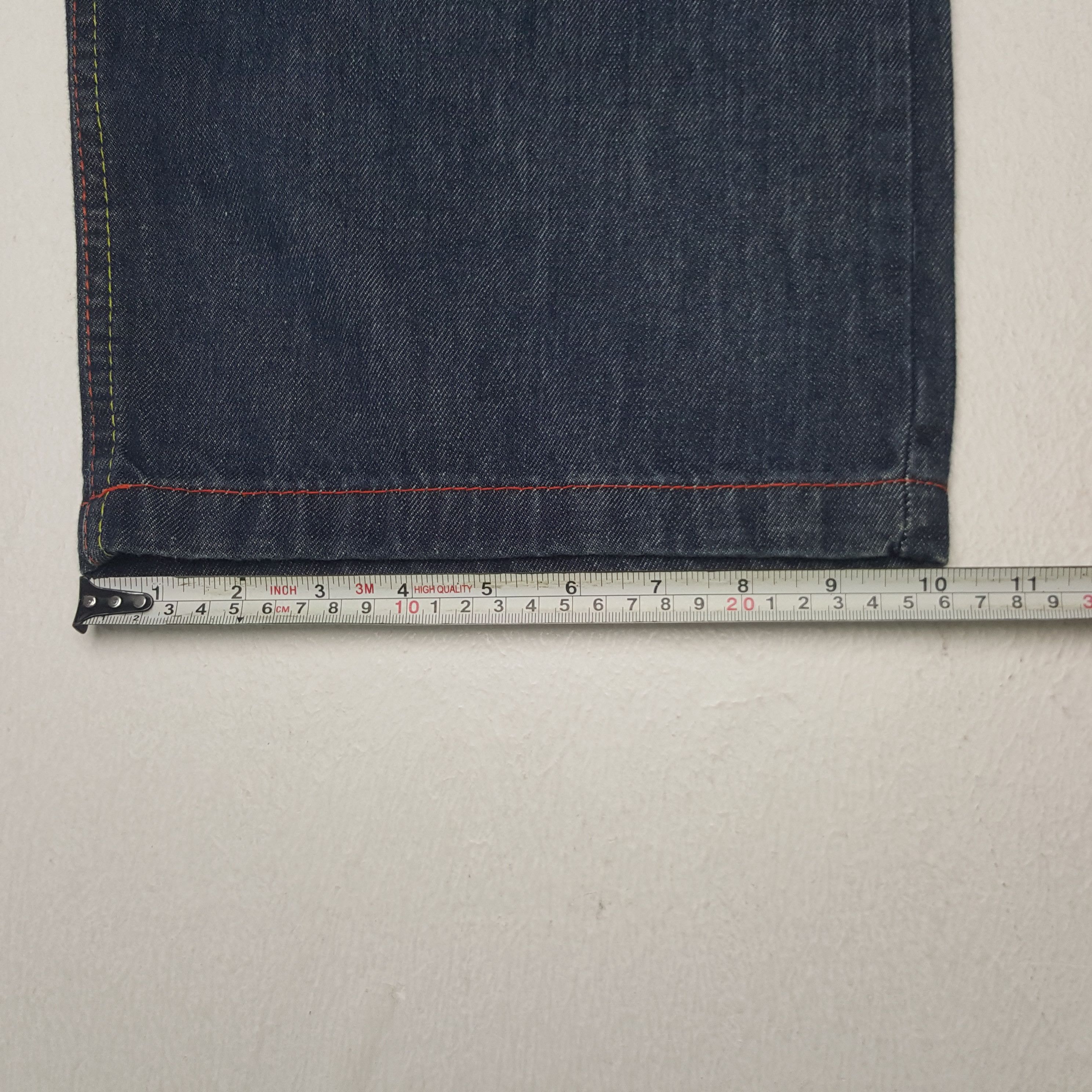 Ed Hardy × Vintage Vintage Ed Hardy Custom Spell Out Art Denim Jeans Size US 43 - 11 Thumbnail