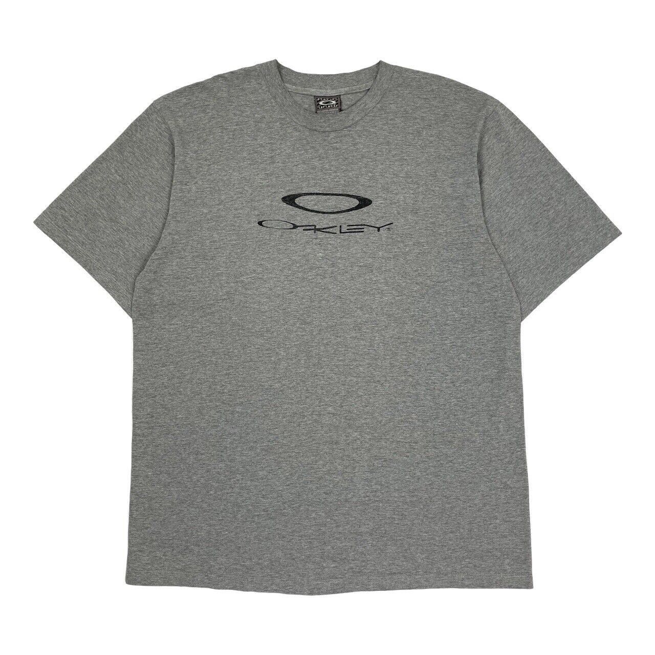 Oakley Vintage Oakley Software T-Shirt Y2K 90s Icon Grey Spell Out Size US L / EU 52-54 / 3 - 1 Thumbnail