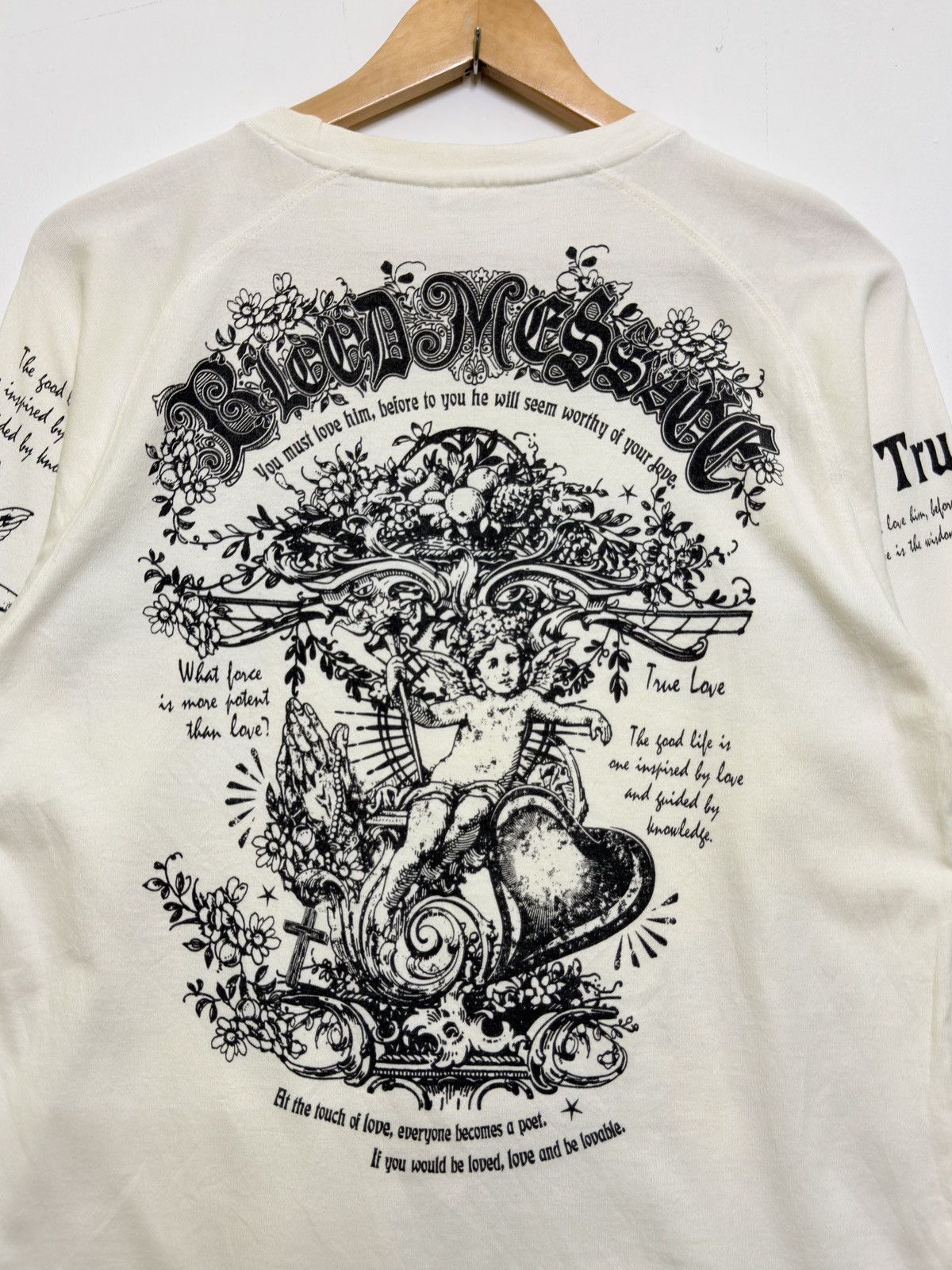 Japanese Brand Blood Message Gothic Graphic Long Sleeve Shirt Tattoo Angel Size US S / EU 44-46 / 1 - 10 Thumbnail