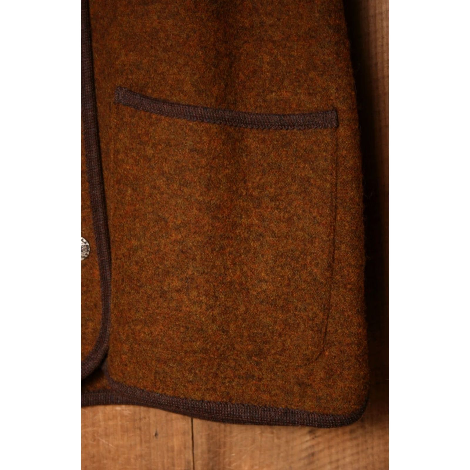 Vintage L.L. Bean Cardigan Jacket Wool Trachten Tyrolean Brown Womens Sz. M Size M / US 6-8 / IT 42-44 - 4 Thumbnail
