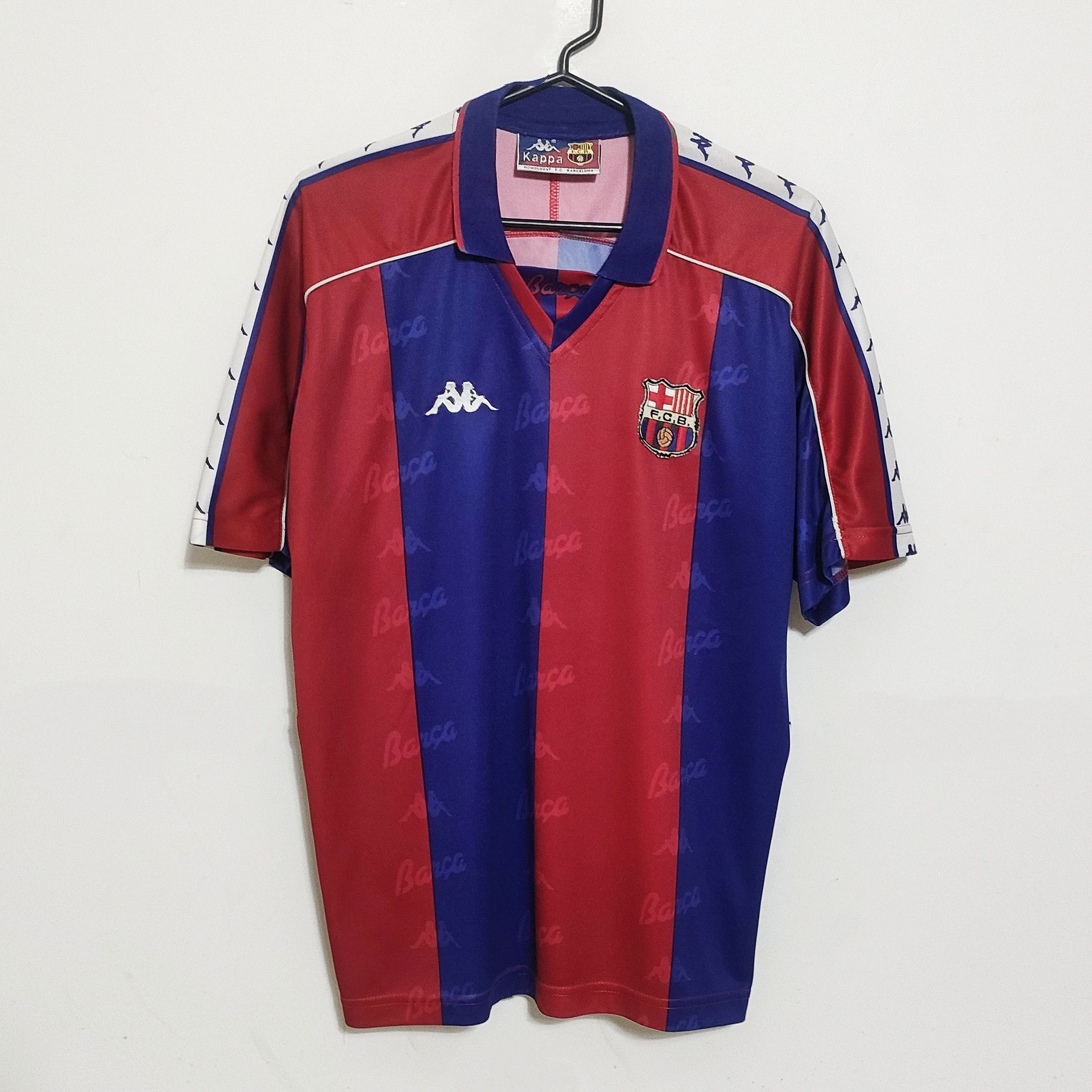 image of Kappa Barcelona 1992 - 1993 in Red/Blue, Men's (Size Small)